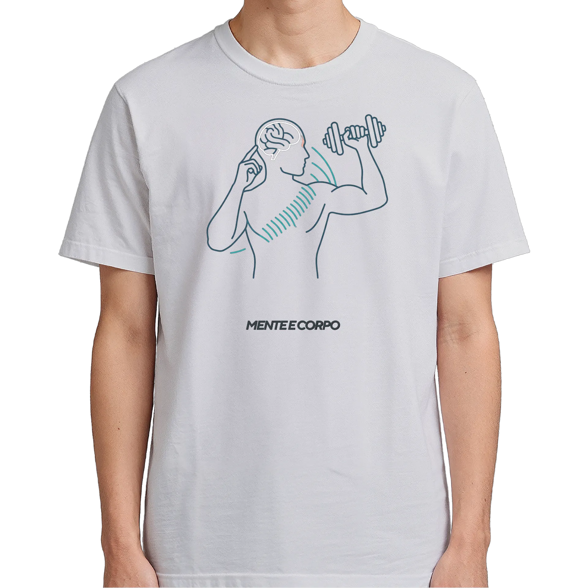 Camiseta Mente e Corpo Estampa 100% Algodão - Imagem 5