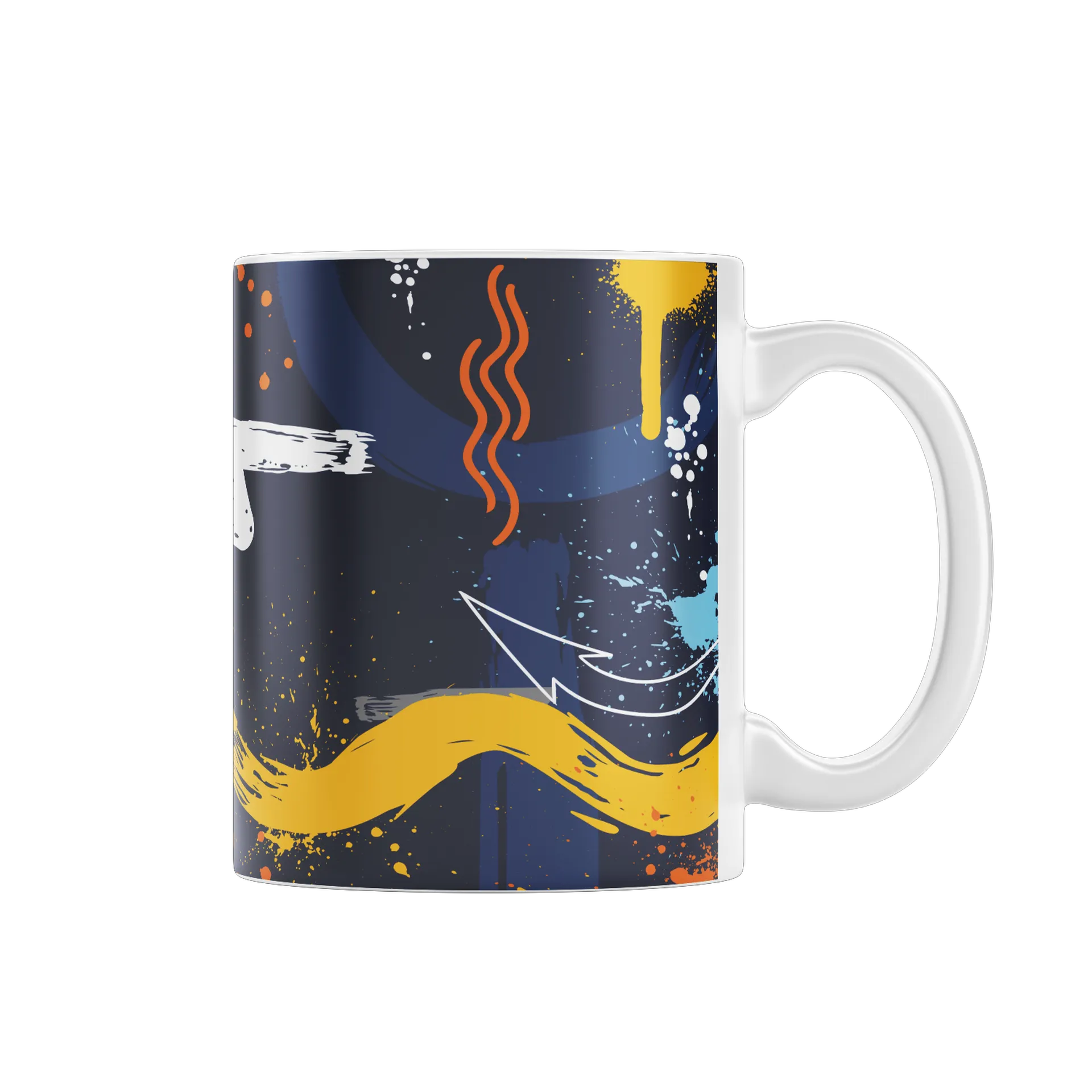 Caneca Estampa Abstrata em Pinceladas de Infinity History — imagem 1 de 4