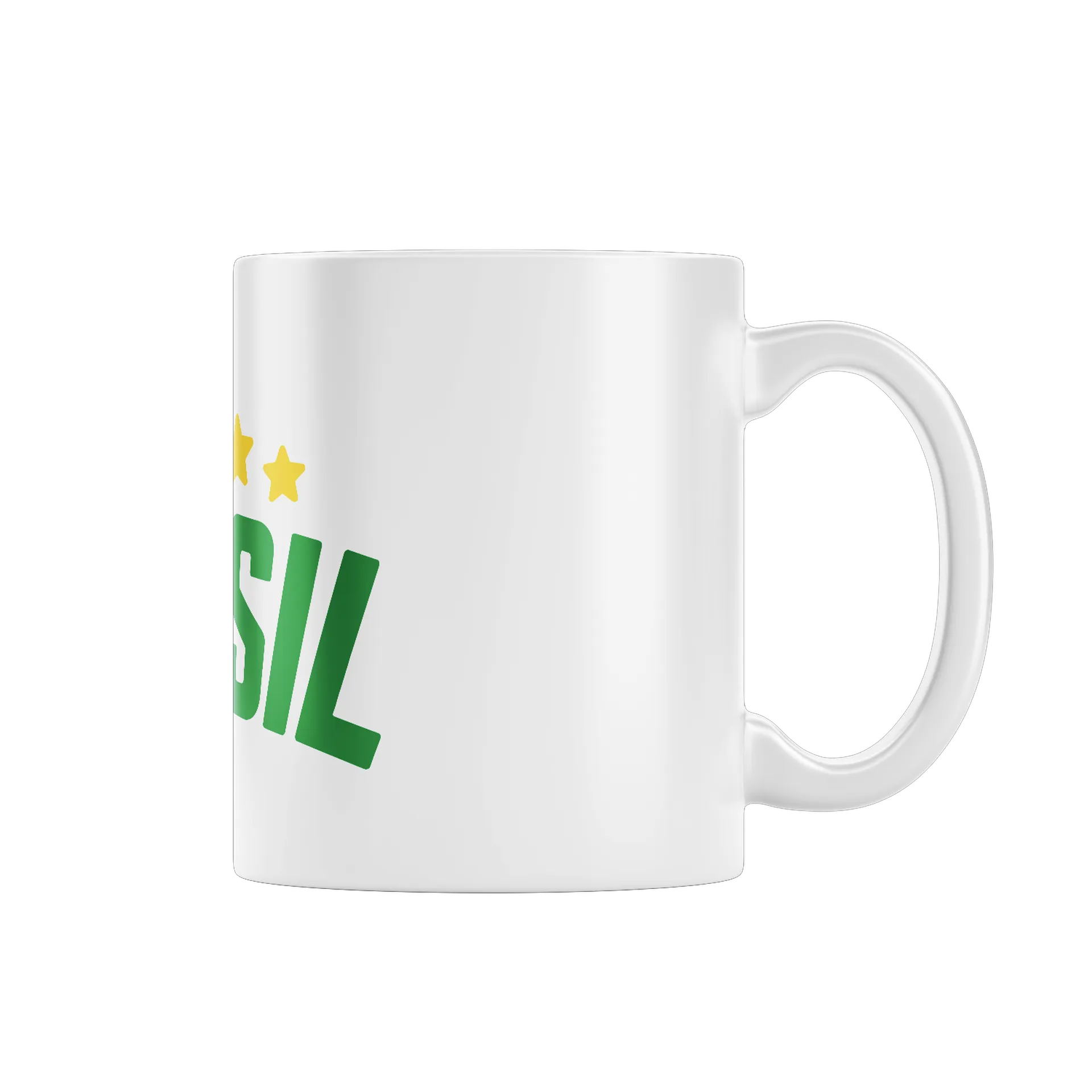 Caneca Estampa Tipográfica Brasil com Estrelas 325ml de DIEGO DITRIX — imagem 1 de 4