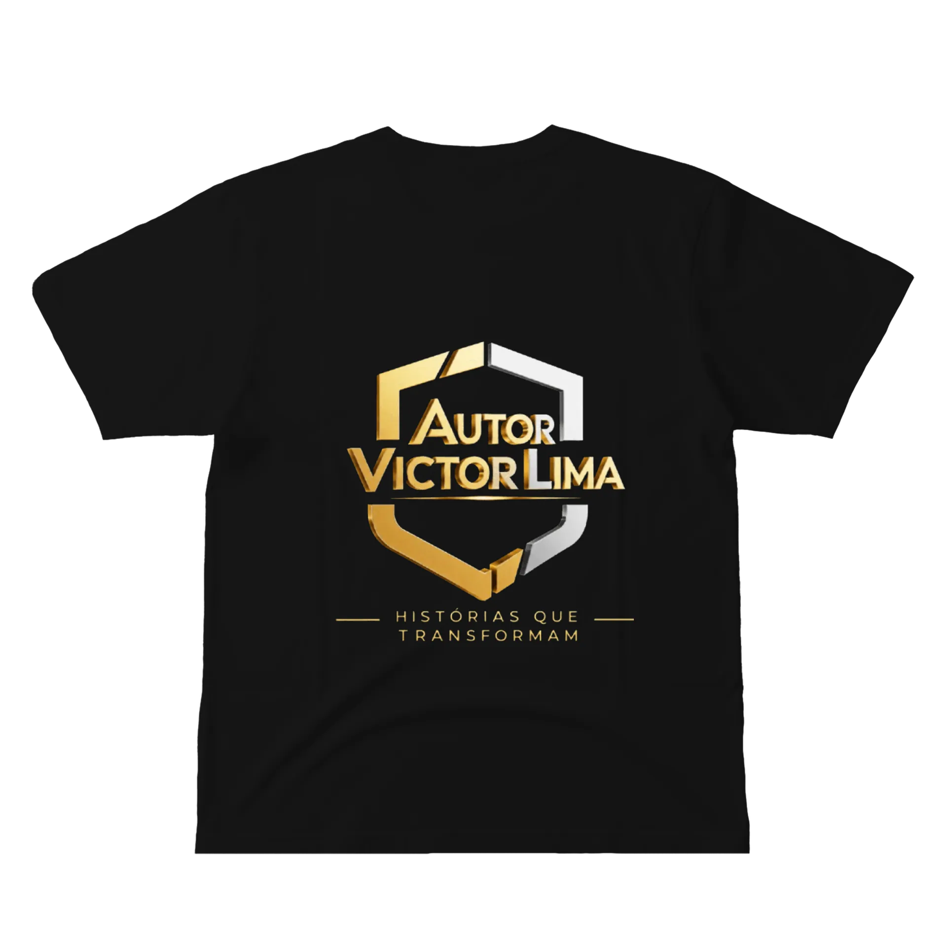 Camiseta Autor Victor Lima Logotipo Tipográfico 100% Algodão de VICTOR SHOP LOJA ONLINE — imagem 2 de 6