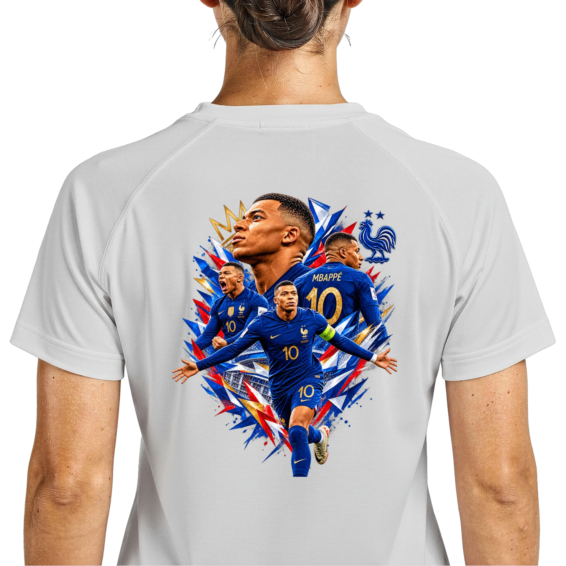 Camiseta Dry Fit Kylian Mbappé Seleção Francesa 100% - Imagem 5