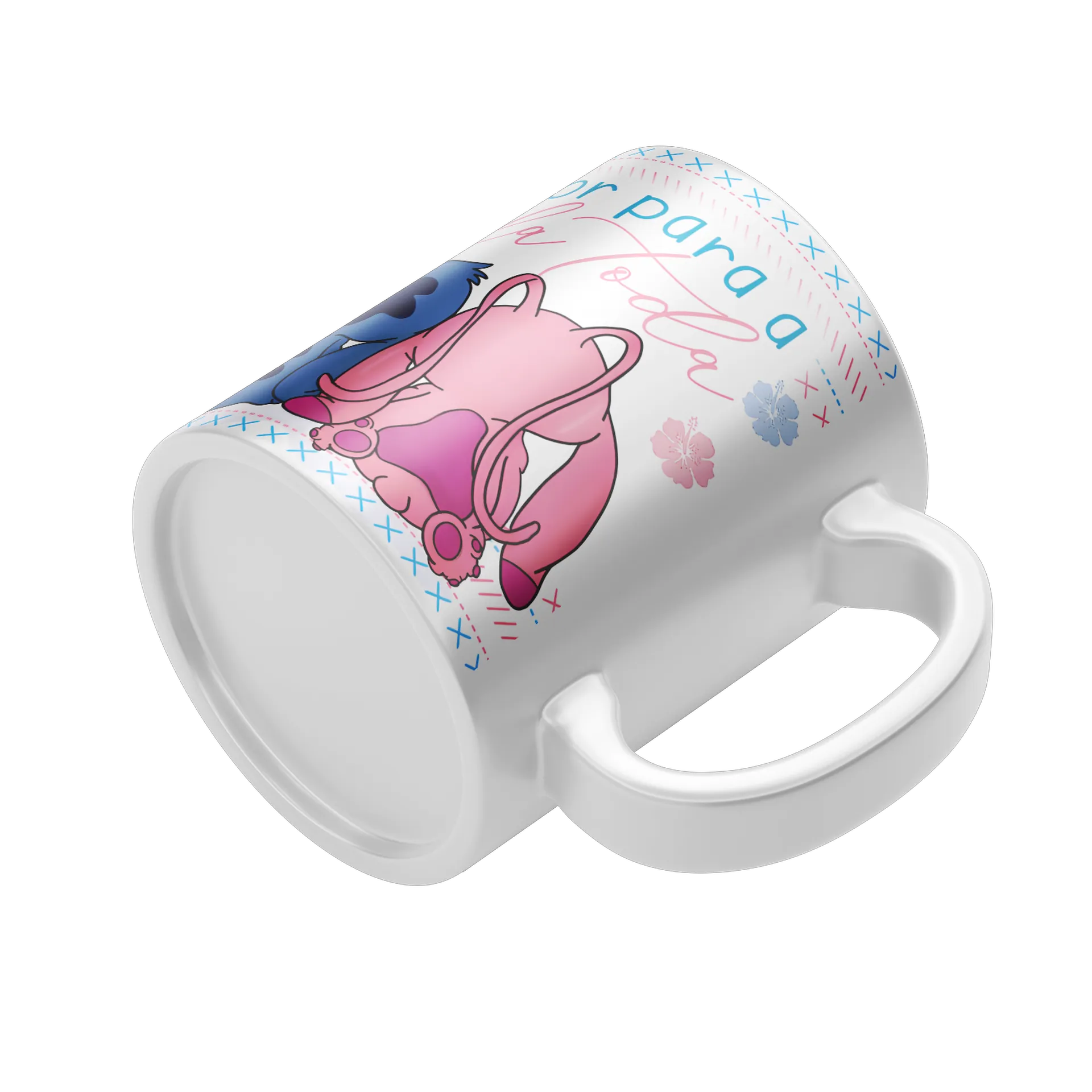 Caneca Stitch e angel personalizada - Imagem 4