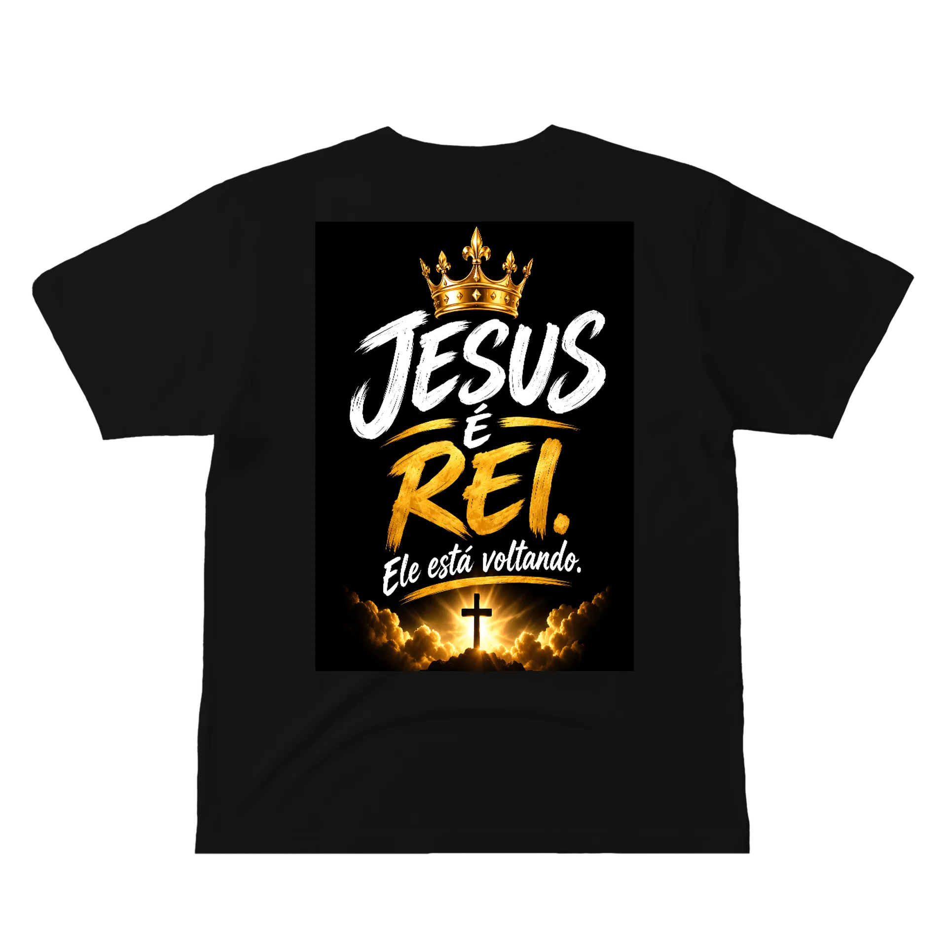 Camiseta Jesus é Rei 100% Algodão - Imagem 2