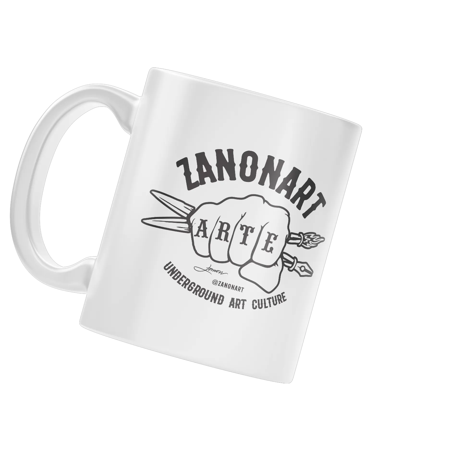 Caneca Porcelana Arte Underground 325ml - Imagem 3