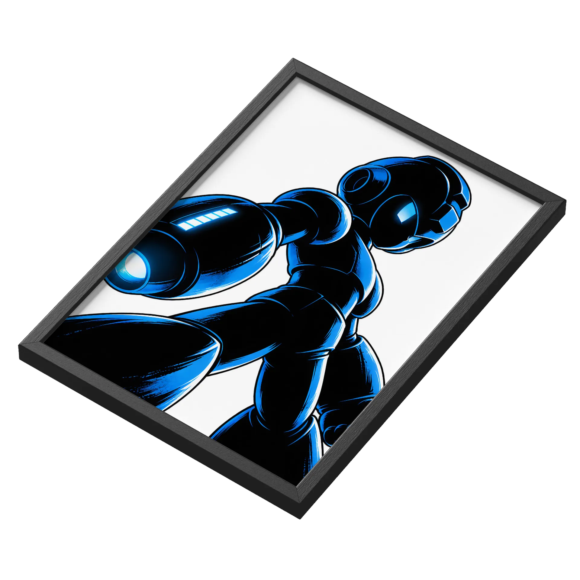 Quadro A3 Mega Man Com Vidro de Dondere — imagem 3 de 3