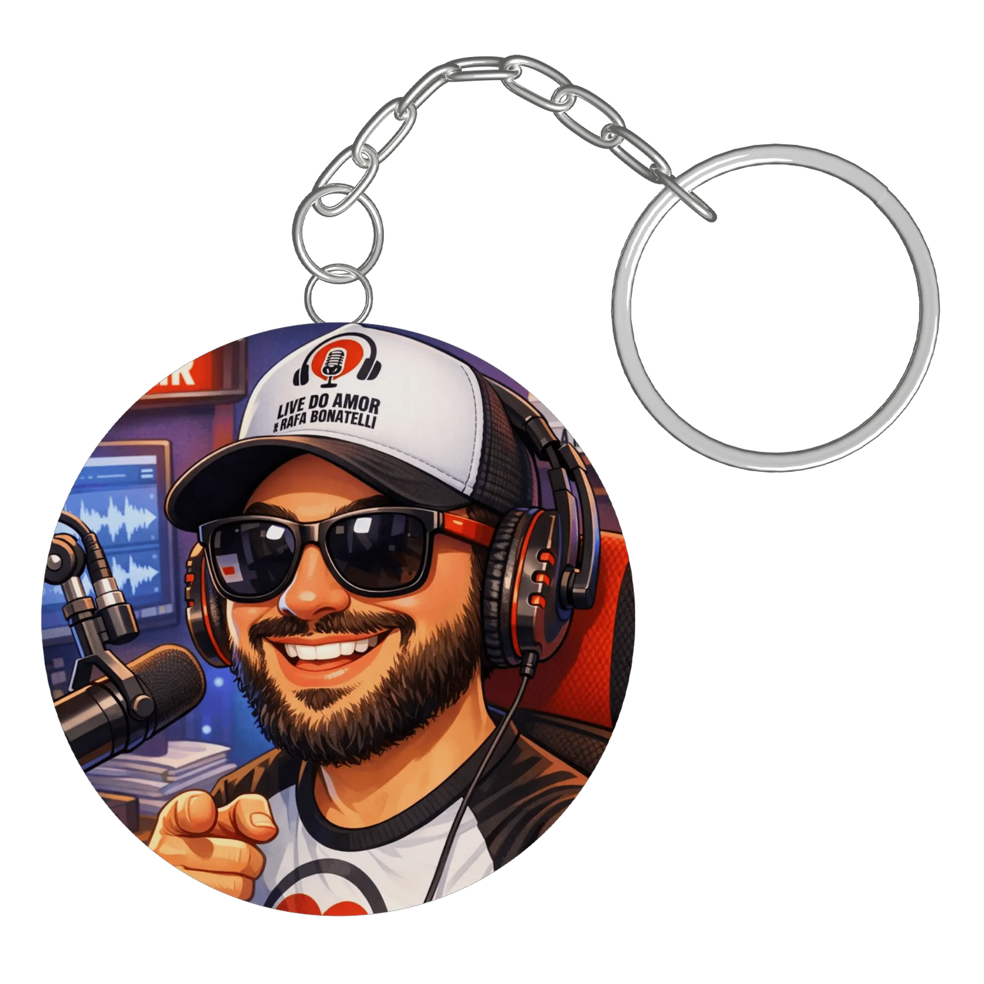 Chaveiro MDF Rafa Bonatelli Locutor - Imagem 3