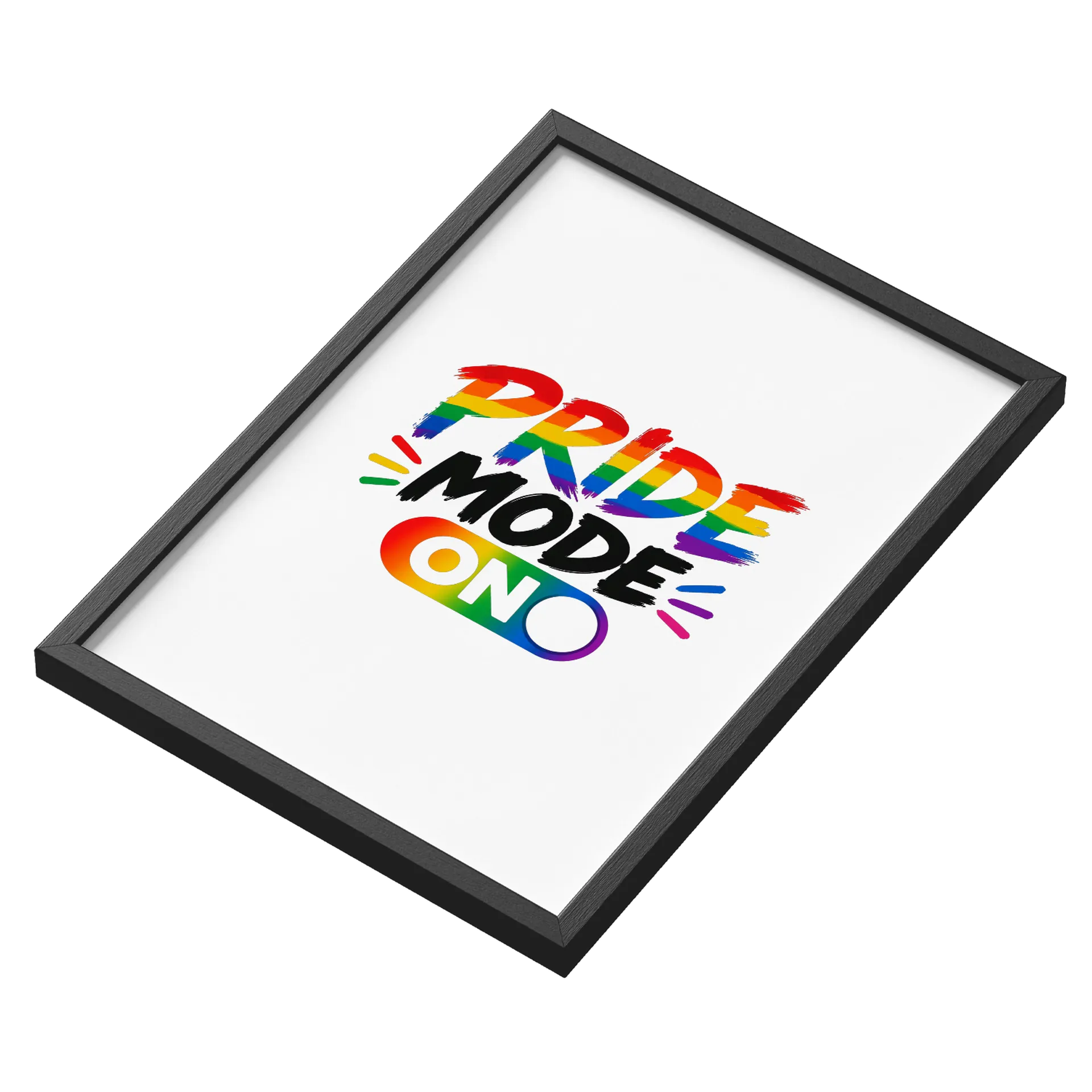 Quadro A3 Pride Mode On Com Vidro de Mundo GTV — imagem 3 de 3