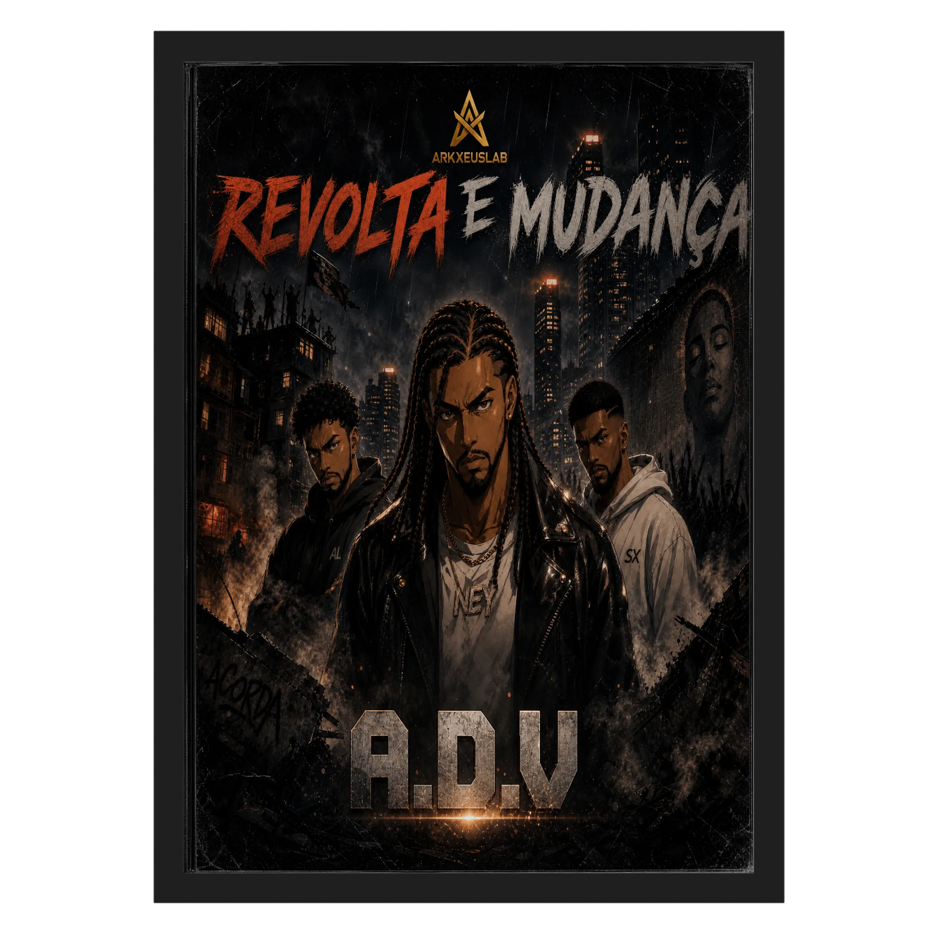 Quadro A3 personalizado Com Vidro - Imagem 1