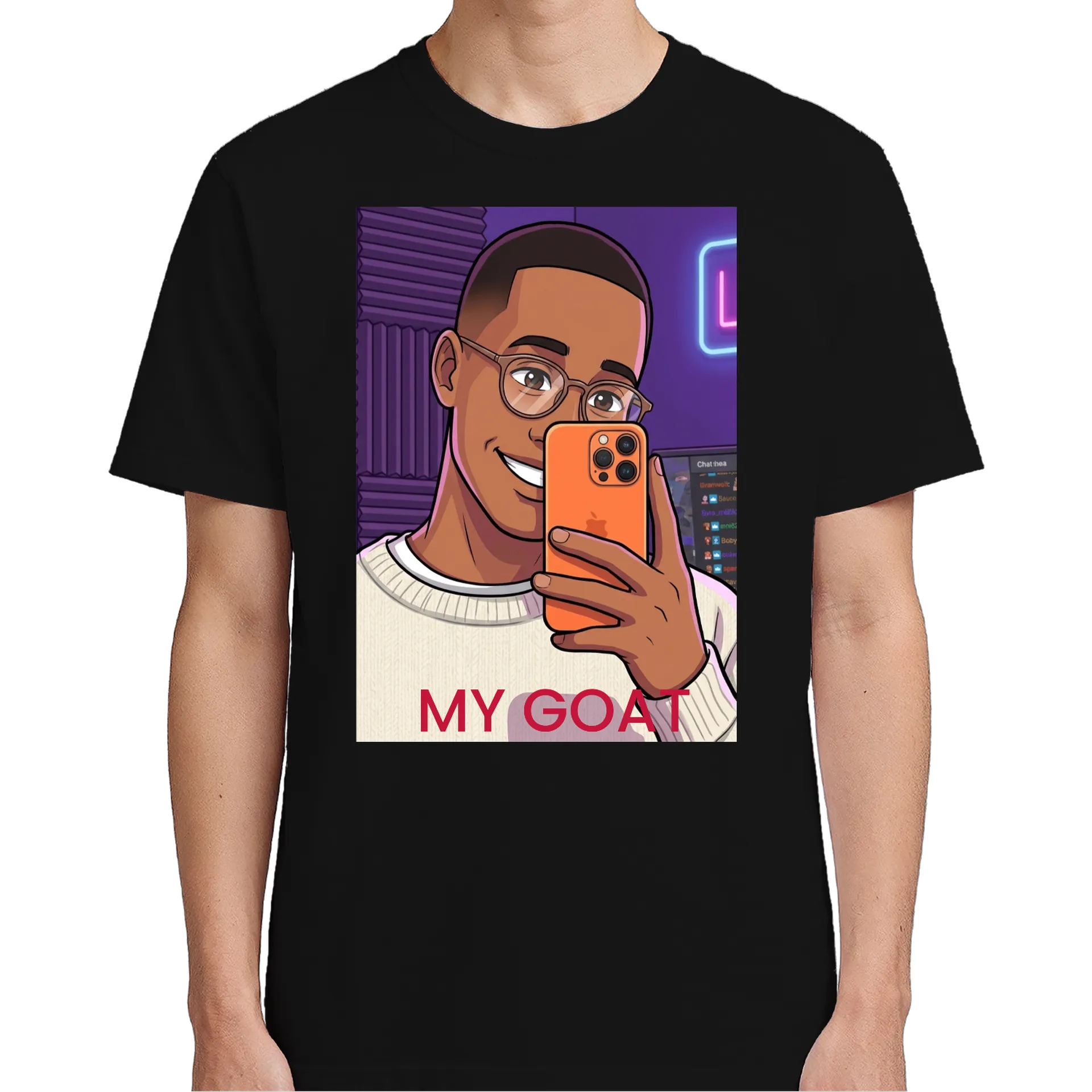 Camiseta Homem Digital My Goat 100% Algodão de vexthar — imagem 4 de 6