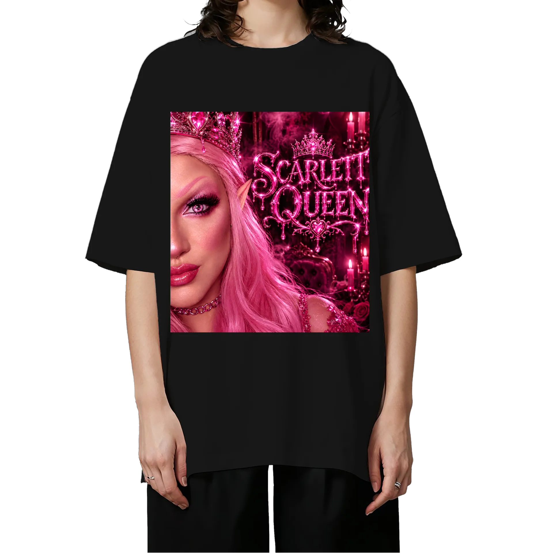 Camiseta Oversized Dragão Vermelho 100% Algodão - Imagem 3