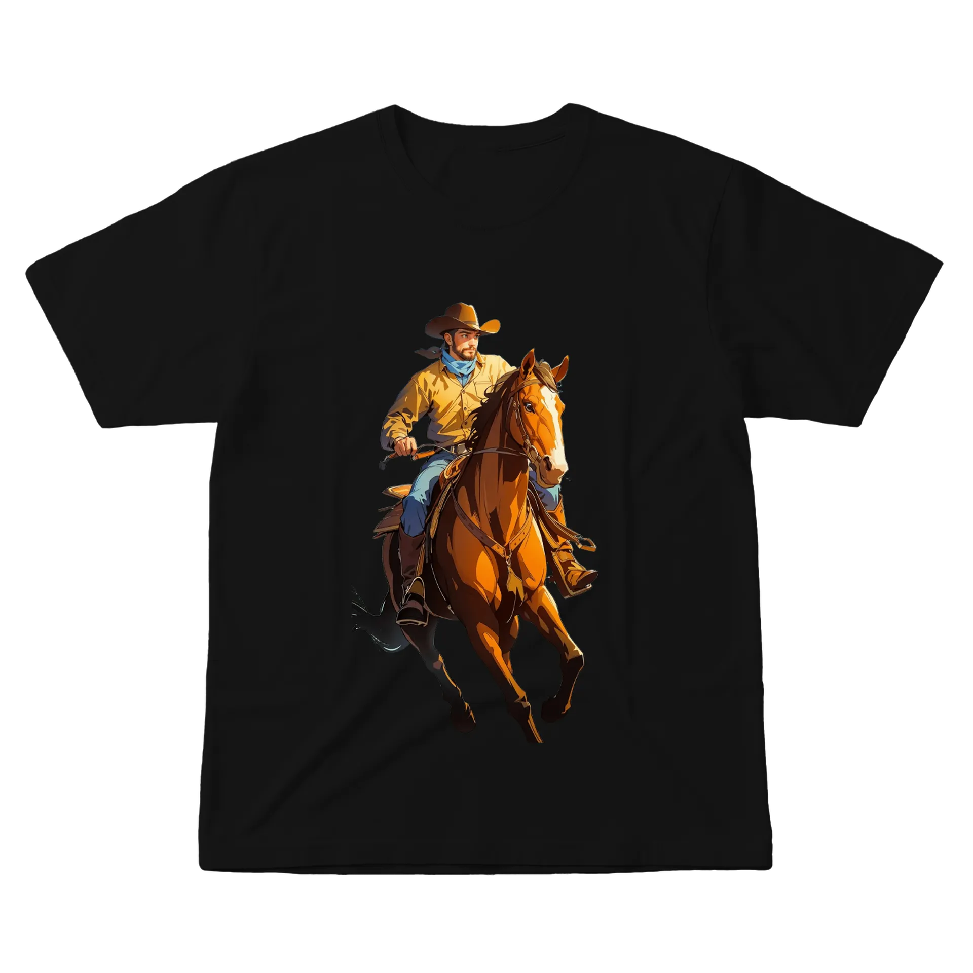 Camiseta Cavaleiro Montado 100% Algodão - Imagem 1