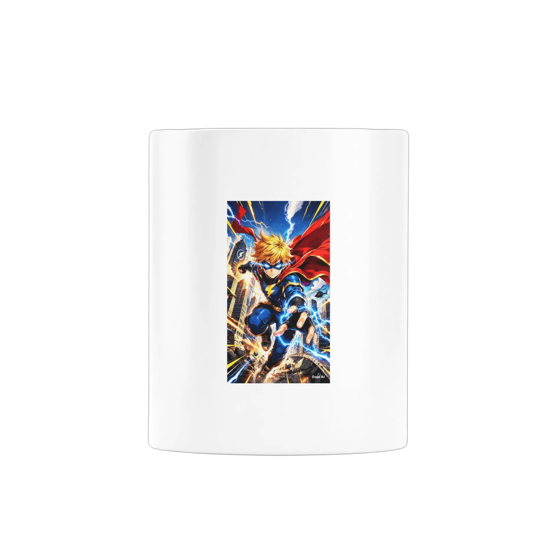 Caneca Herói de Capa em Estilo Anime 325ml - Imagem 1