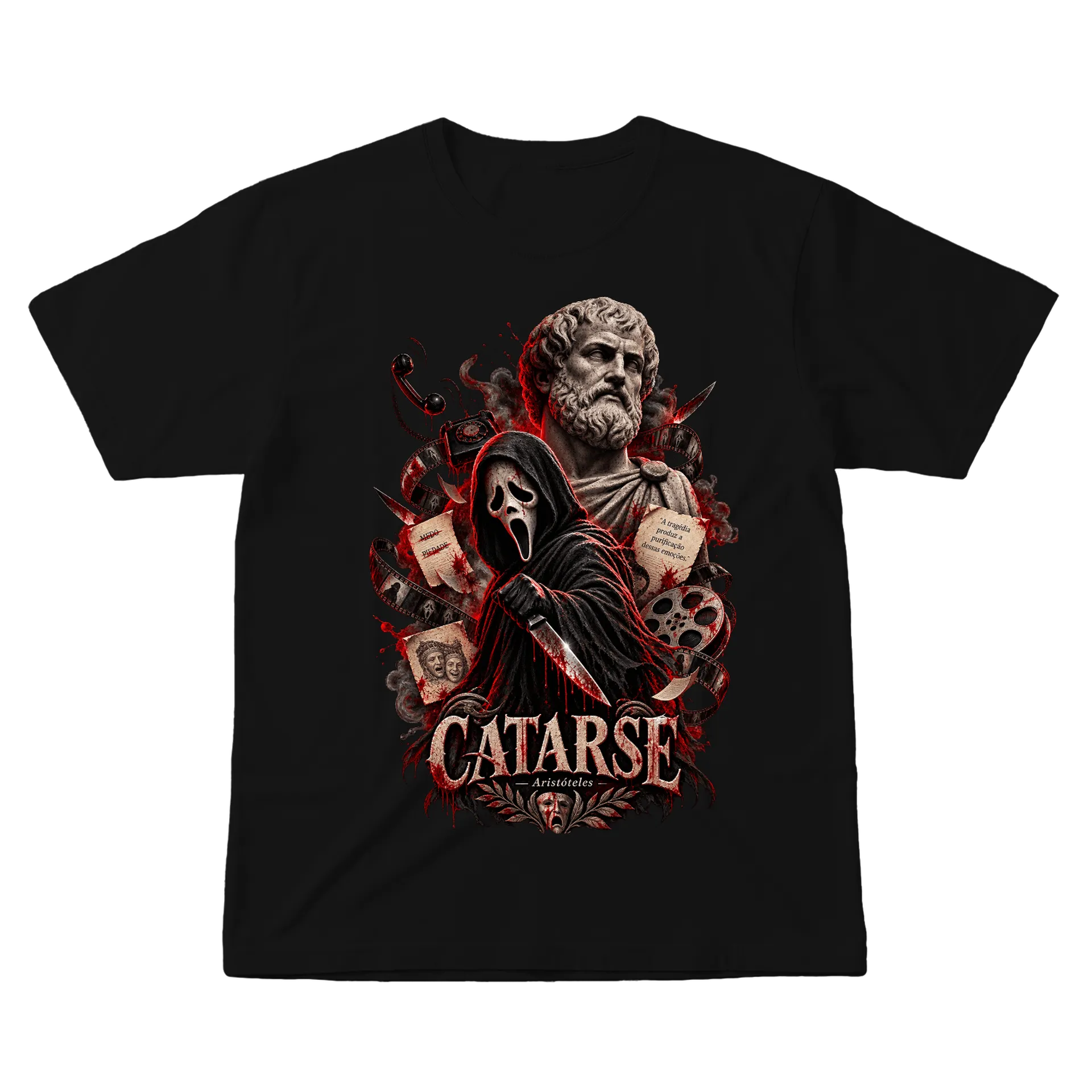 Camiseta Ghostface e Aristóteles - Imagem 1