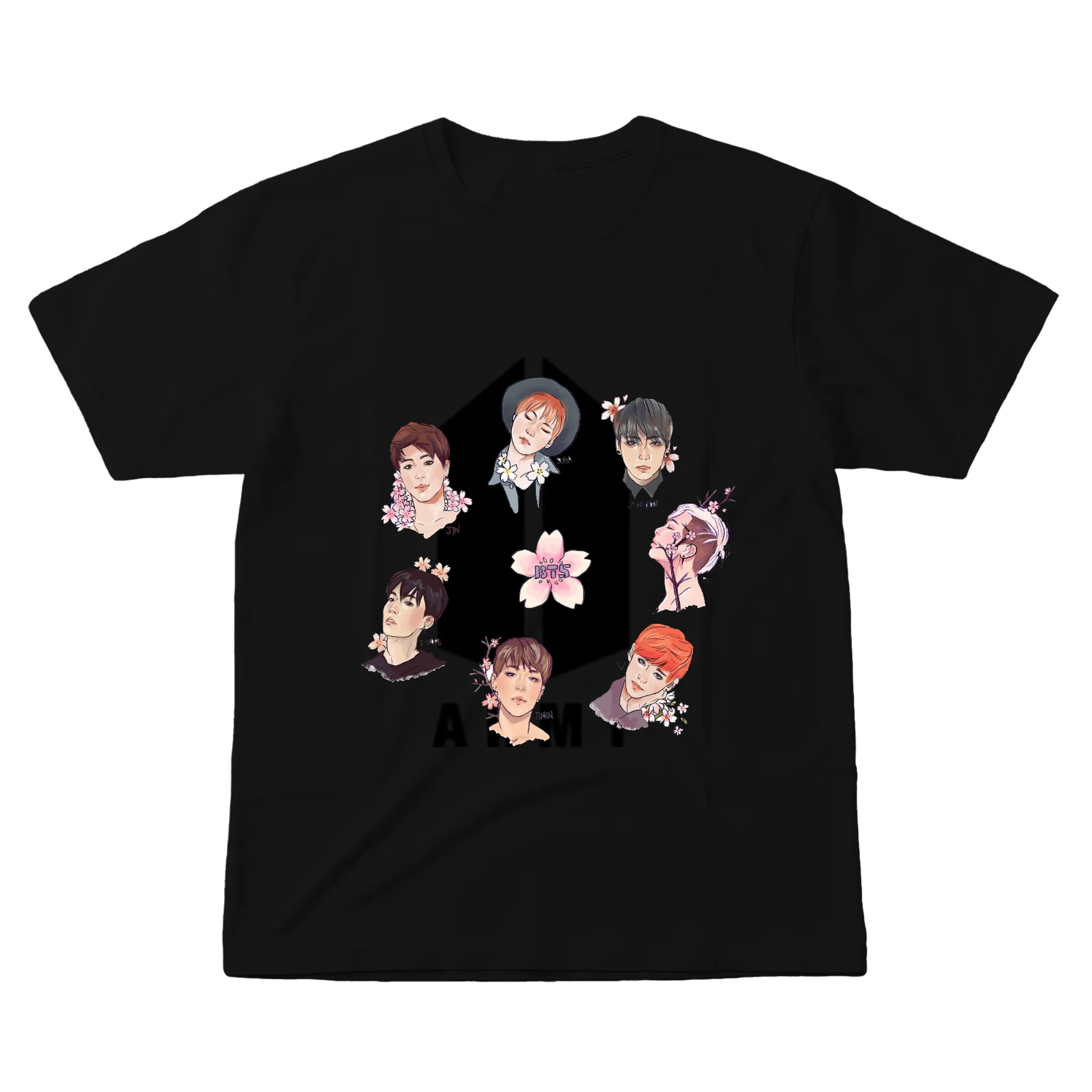 Camiseta Estampa Personagens Anime 100% Algodão - Imagem 1
