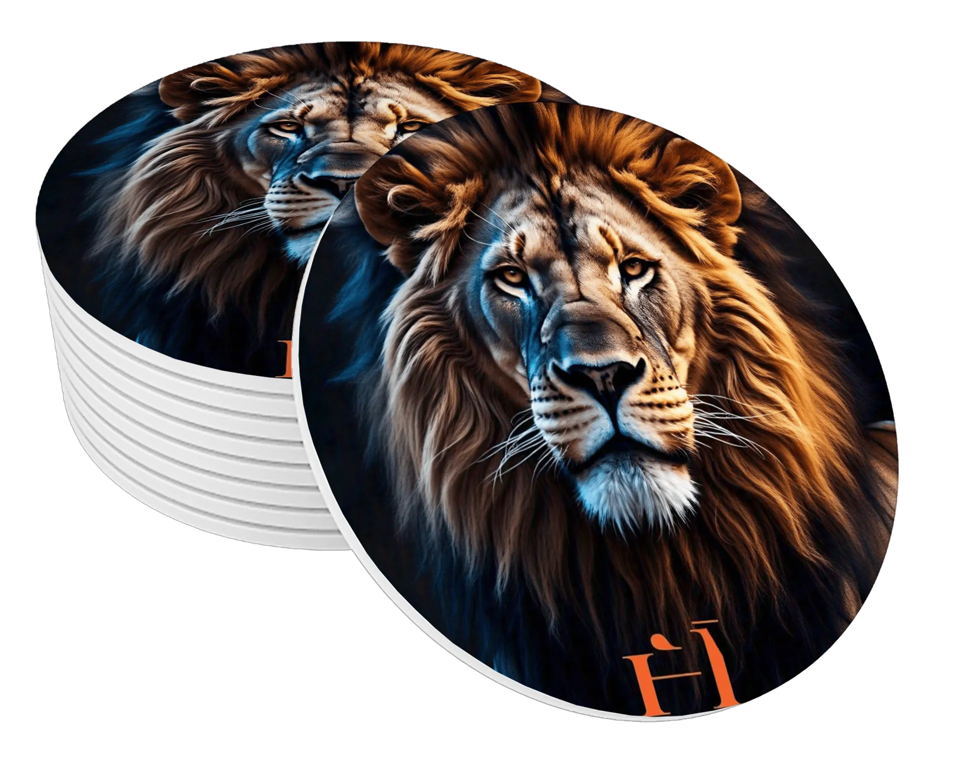 Porta-copos personalizado Leão Hannah de John Silver