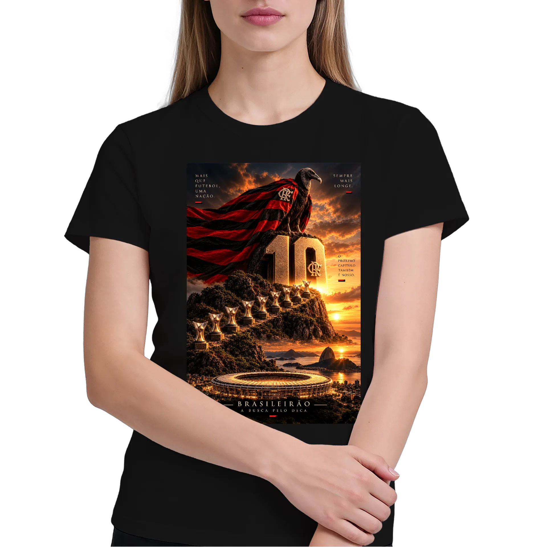 Camiseta Urubu EM BUSCA DO DECA 100% Algodão - Imagem 4