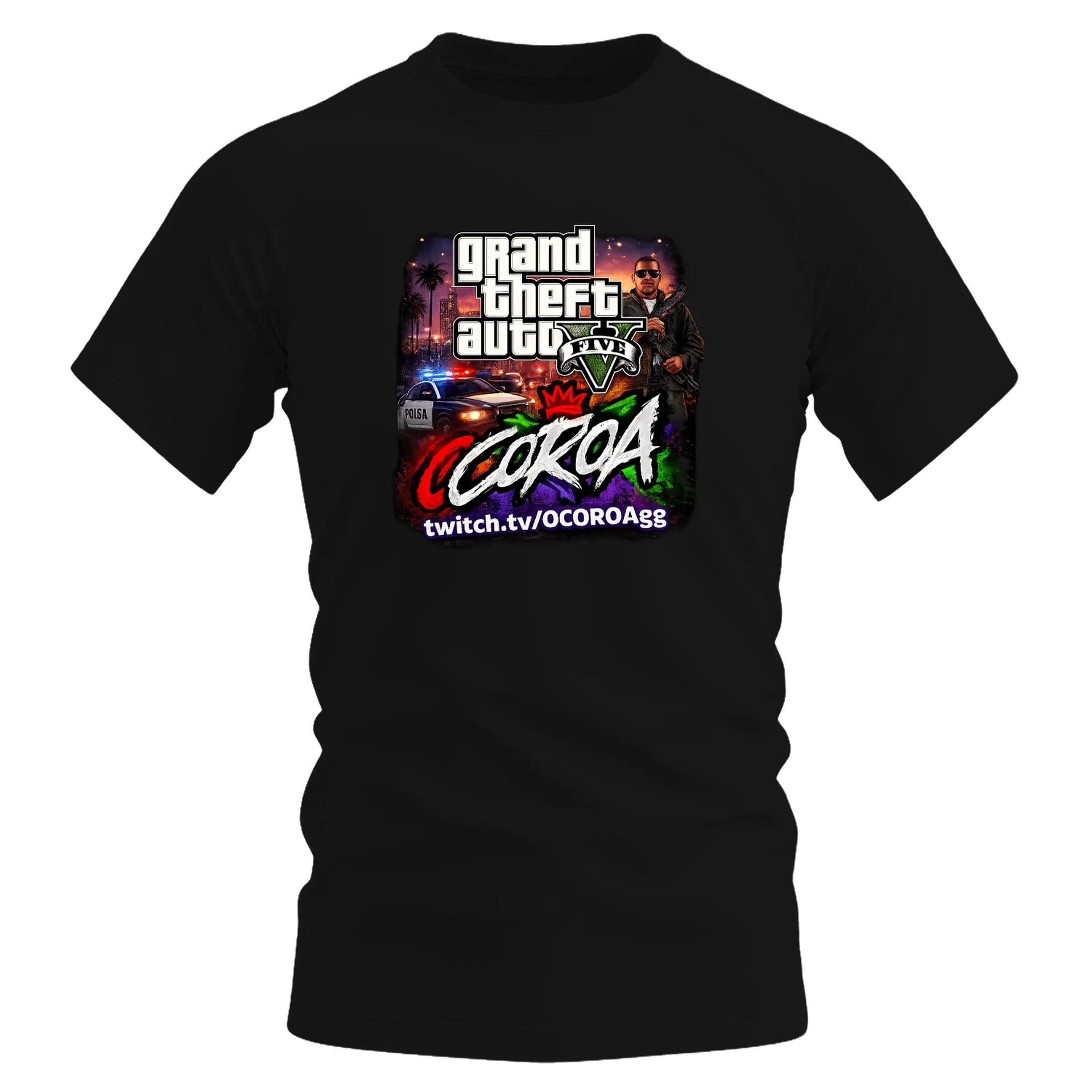 Camiseta DryFit: O COROA + GTA V - Imagem 1