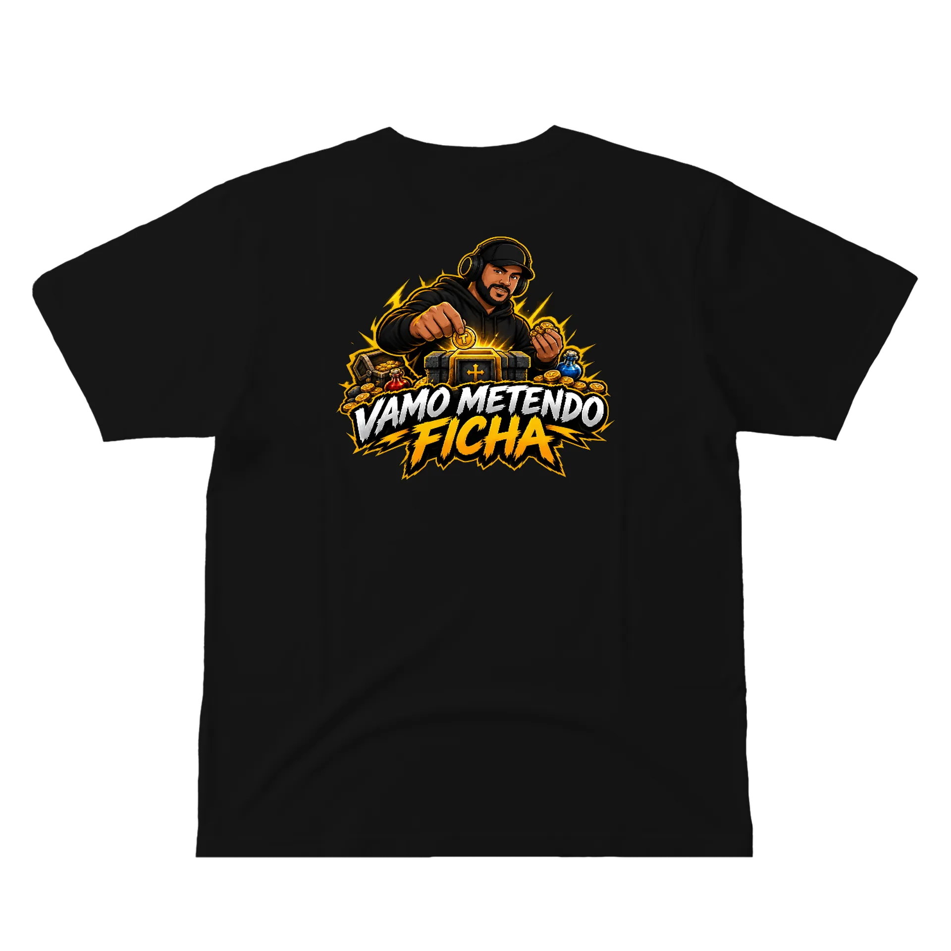 Camiseta Vamo Metendo Ficha - Ju'doido de Clube do Ju'doido — imagem 2 de 6