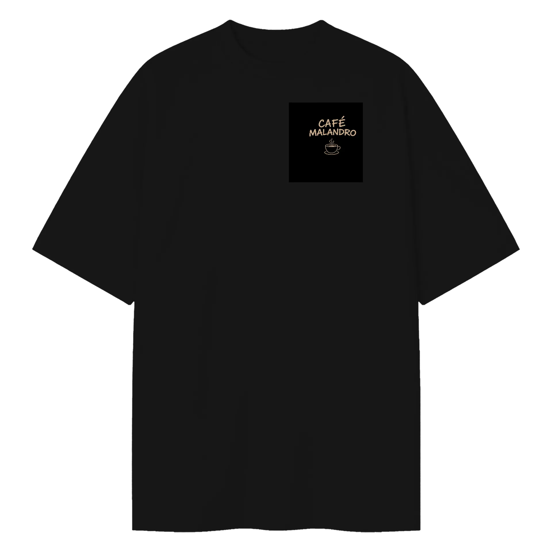 Camiseta Oversized de Café malandro ☕