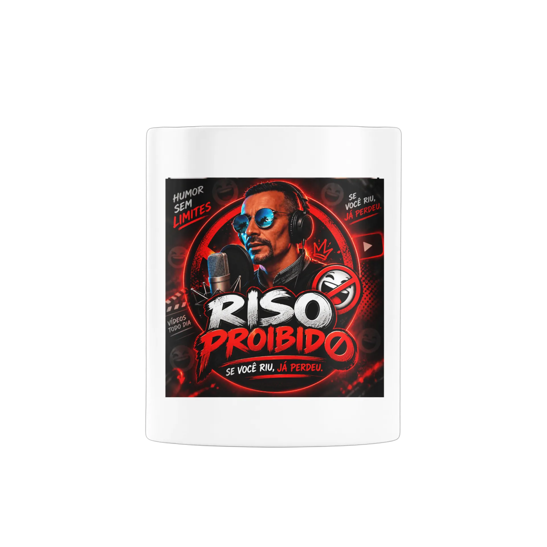 Caneca Porcelana Ris0 Proibido 325ml - Imagem 2