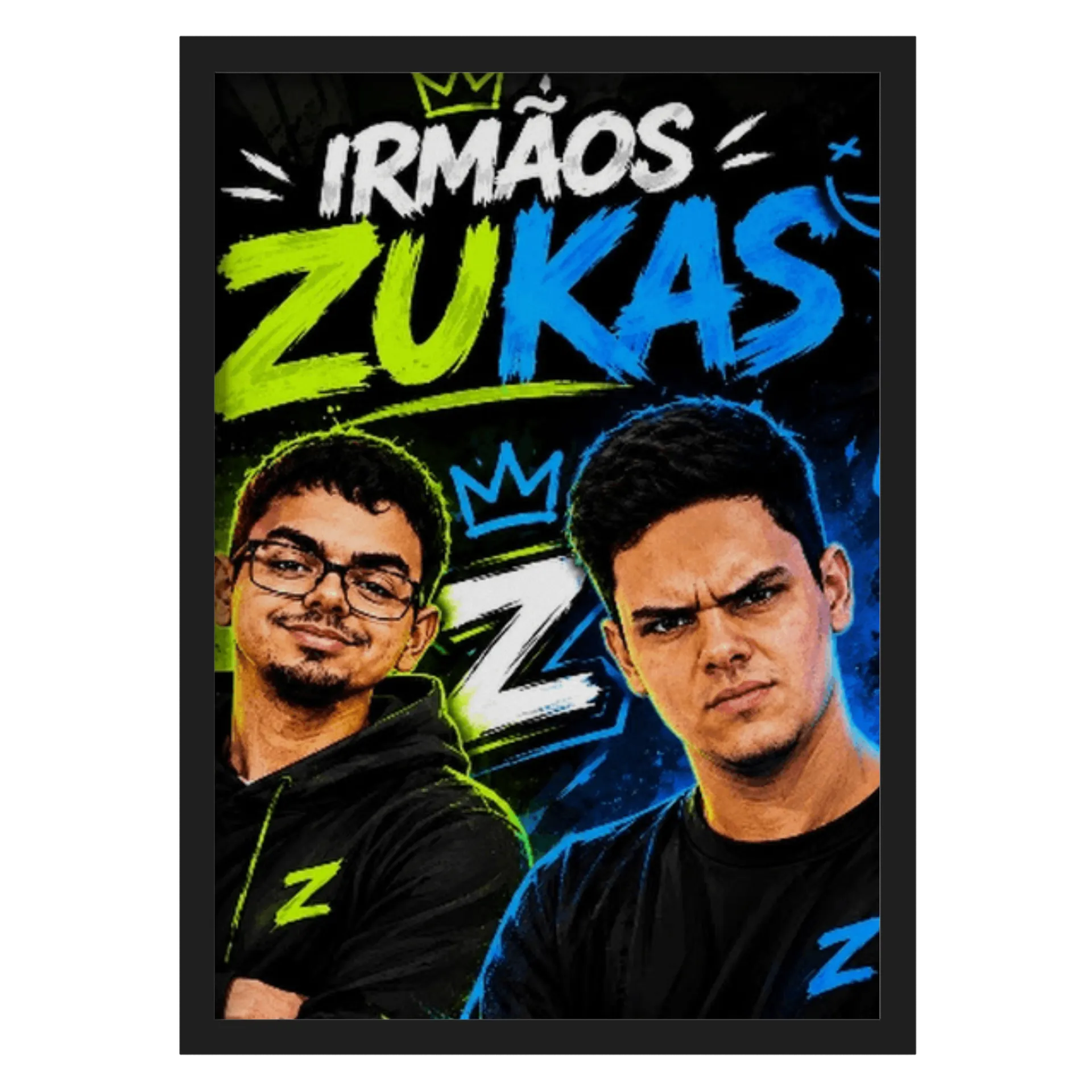 Quadro Zukas Estampa Neon A3 de zuka — imagem 1 de 3