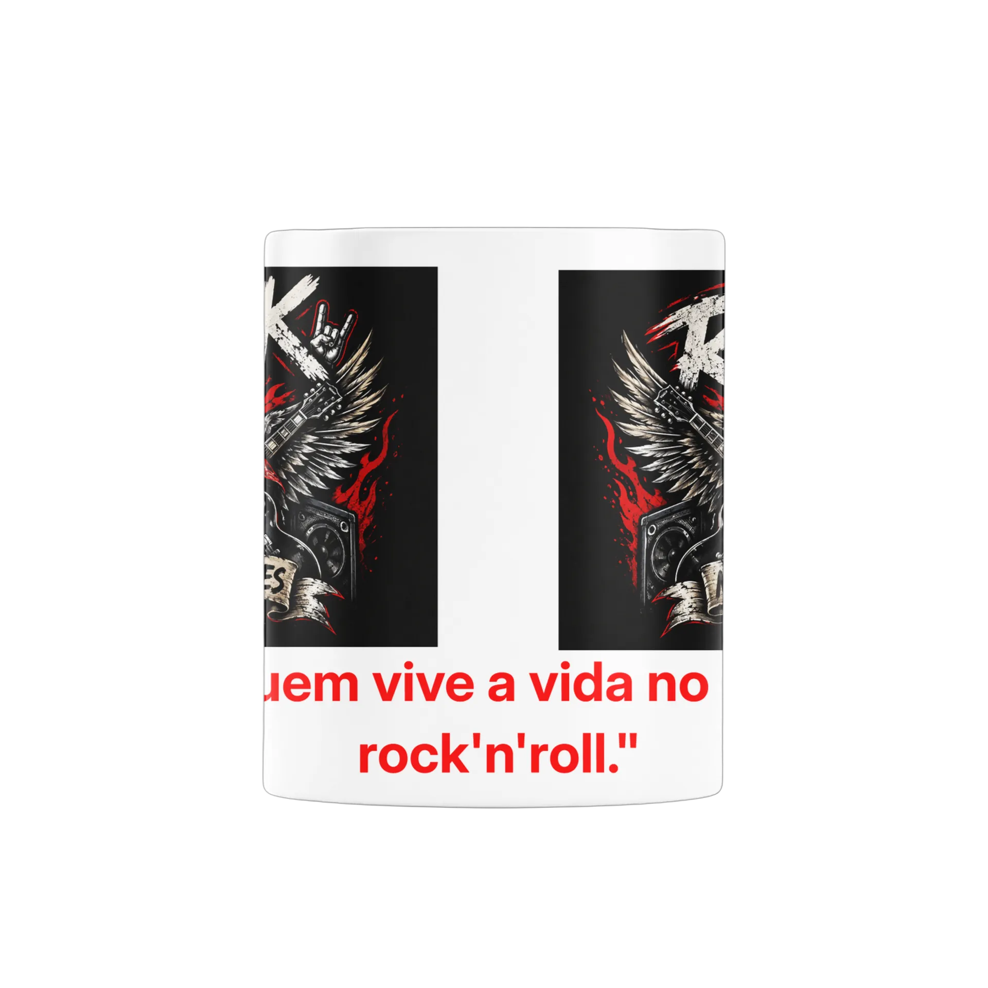 Caneca Caveira Rock com Guitarras 325ml - Imagem 2