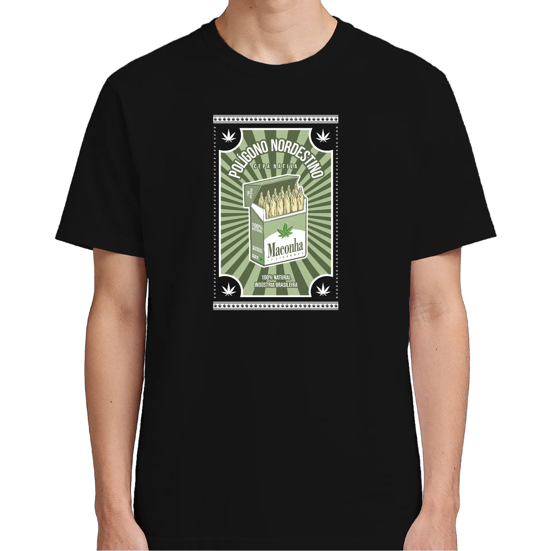 Camiseta Polígono Nordestino 100% Algodão - Imagem 5