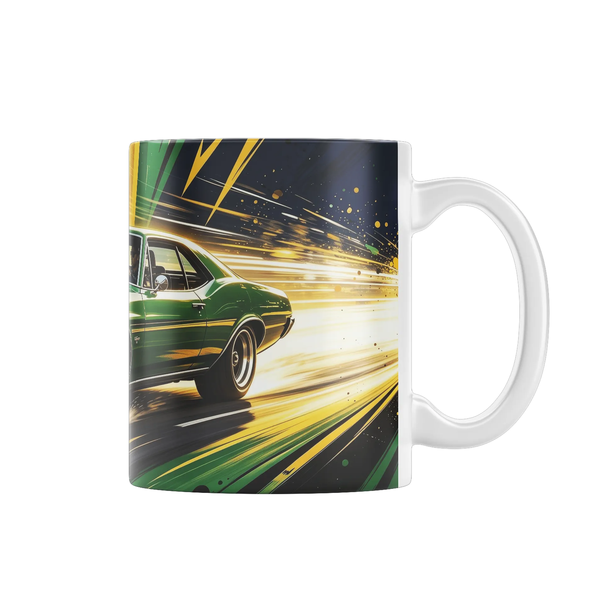 Caneca Personalizada Neon Carro Clássico 325ml - Imagem 1