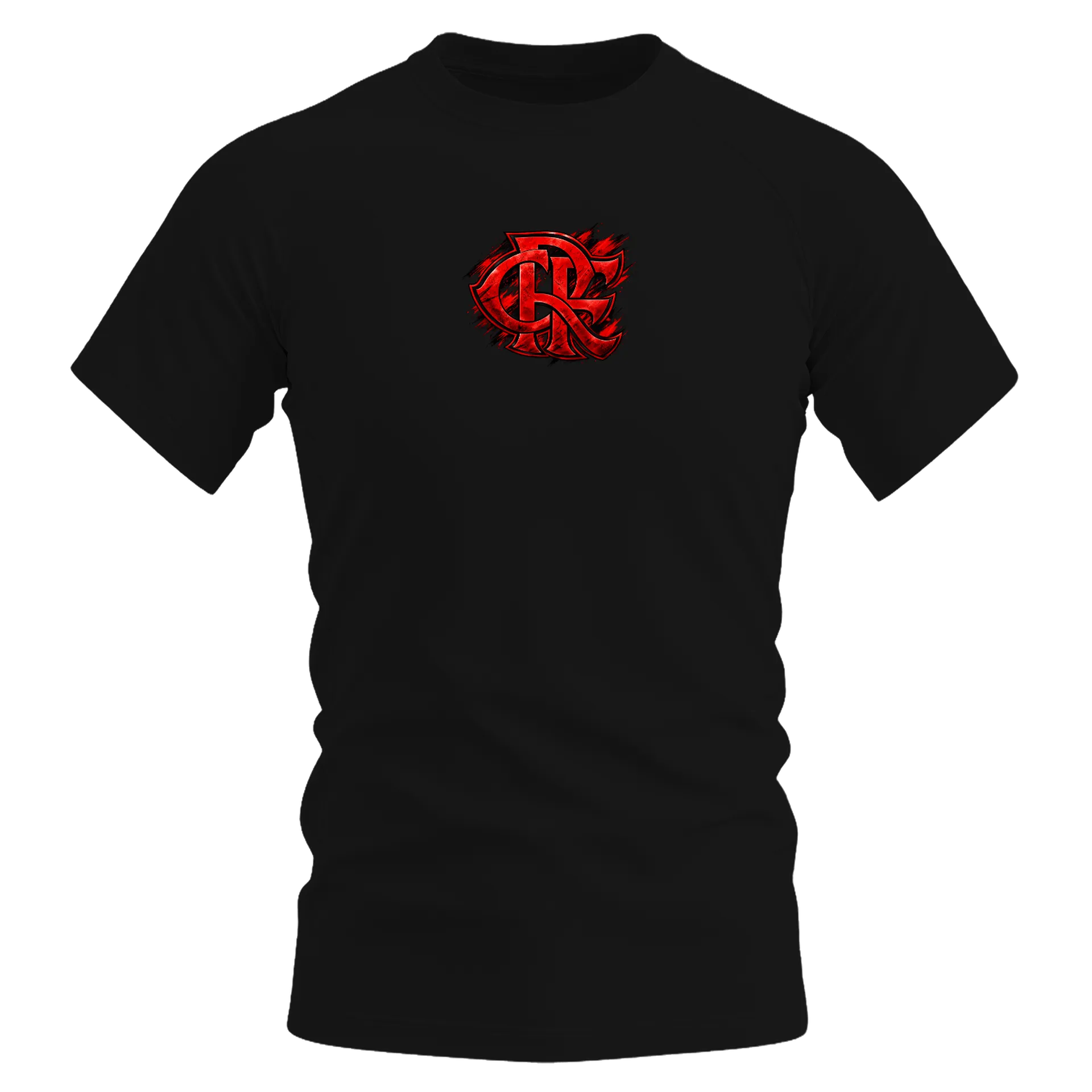 Camiseta Dry Fit Urubu Flamengo Torcida Vermelha e Preta - Imagem 1