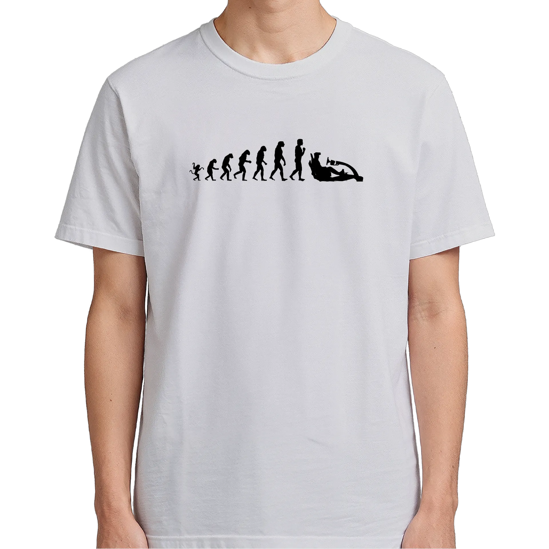 Camiseta Unissex Cores Claras - Evolução Sim Racer - Imagem 5