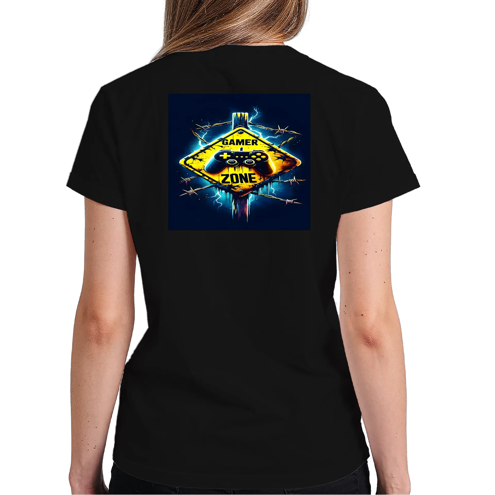 Camiseta Zona Gamer 100% Algodão Preto de WillianBruchksGamer  — imagem 5 de 6