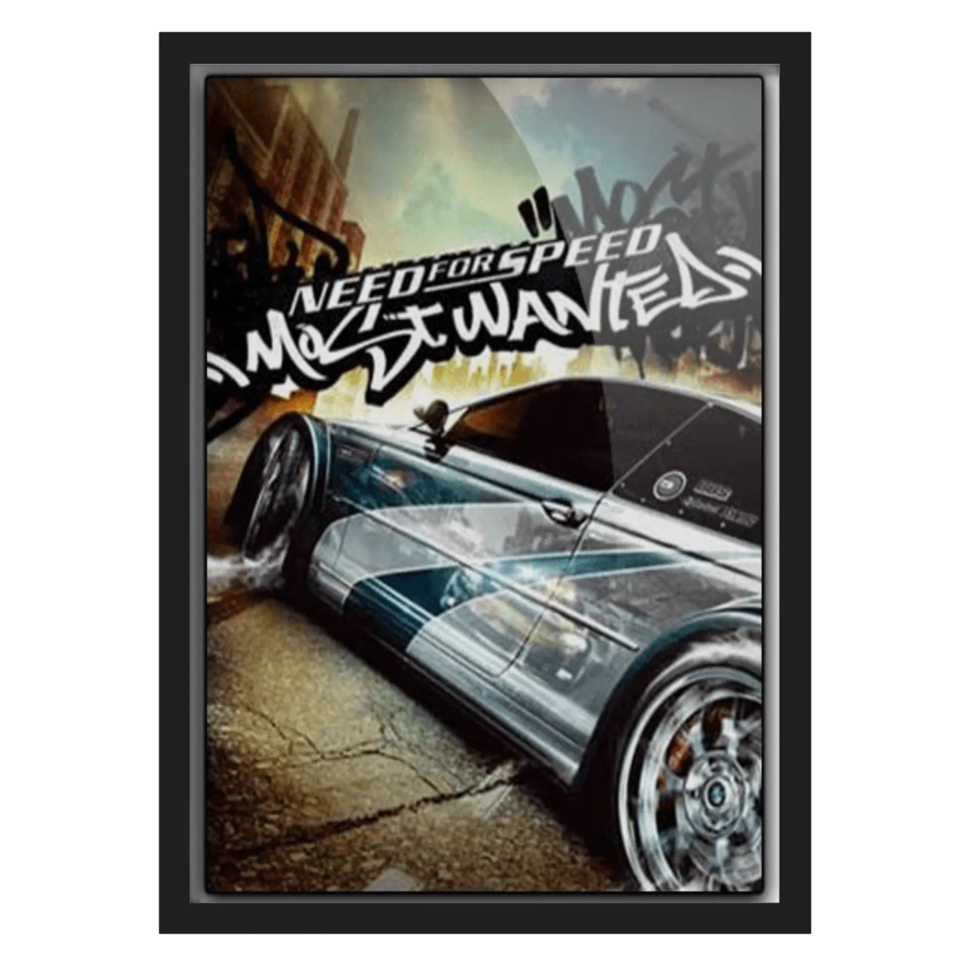 Quadro Need for Speed Most Wanted A3 MDF e Vidro - Imagem 1
