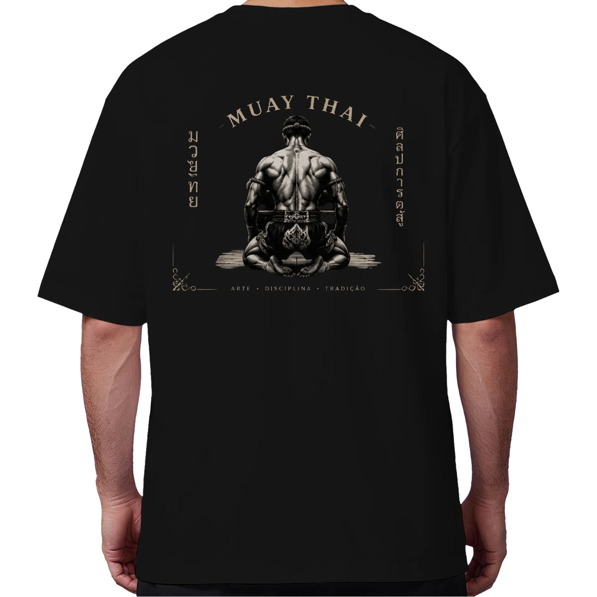 Camiseta Oversized A fé do Muay Thai - Imagem 2