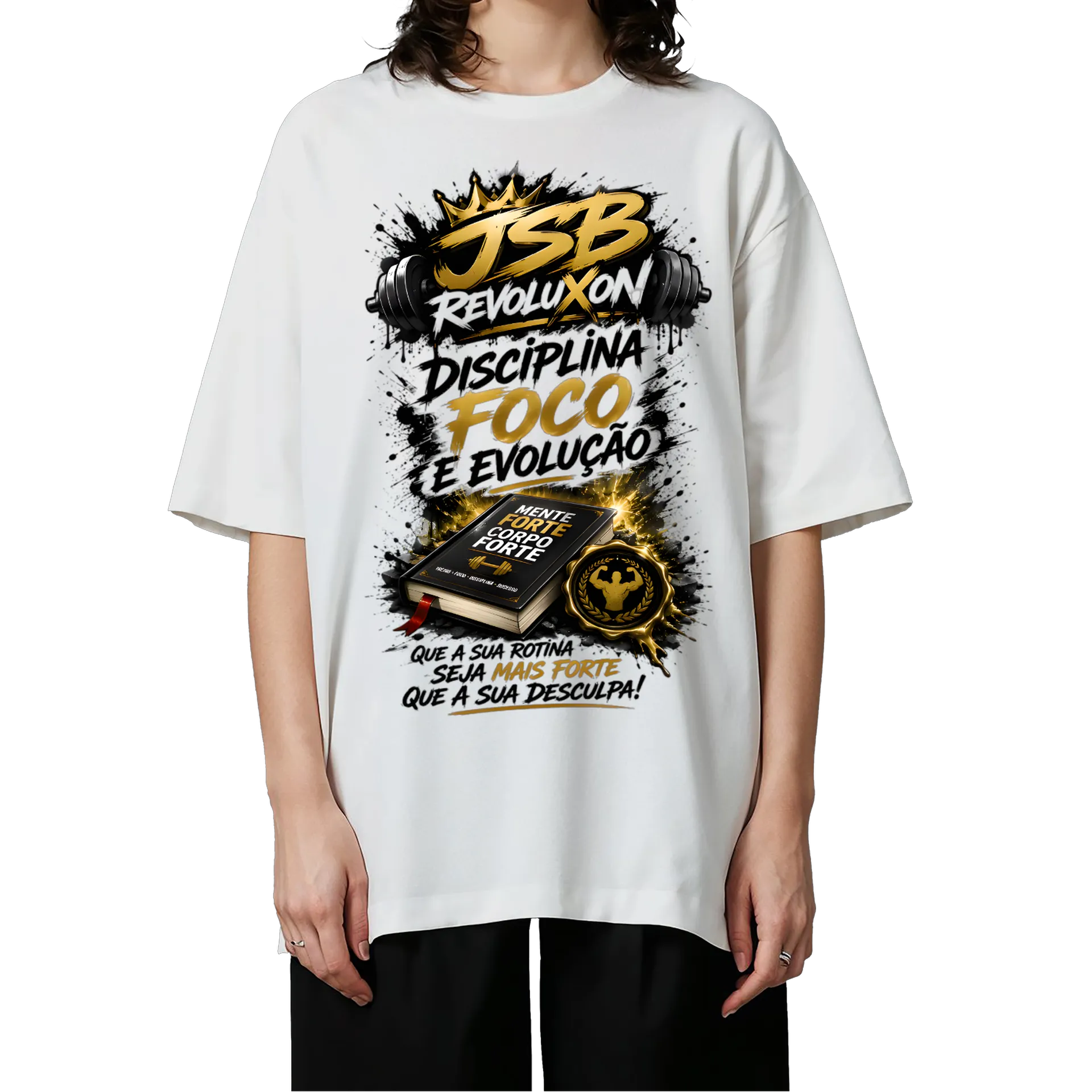 Camiseta jsbrevoluxon Oversized - Imagem 3