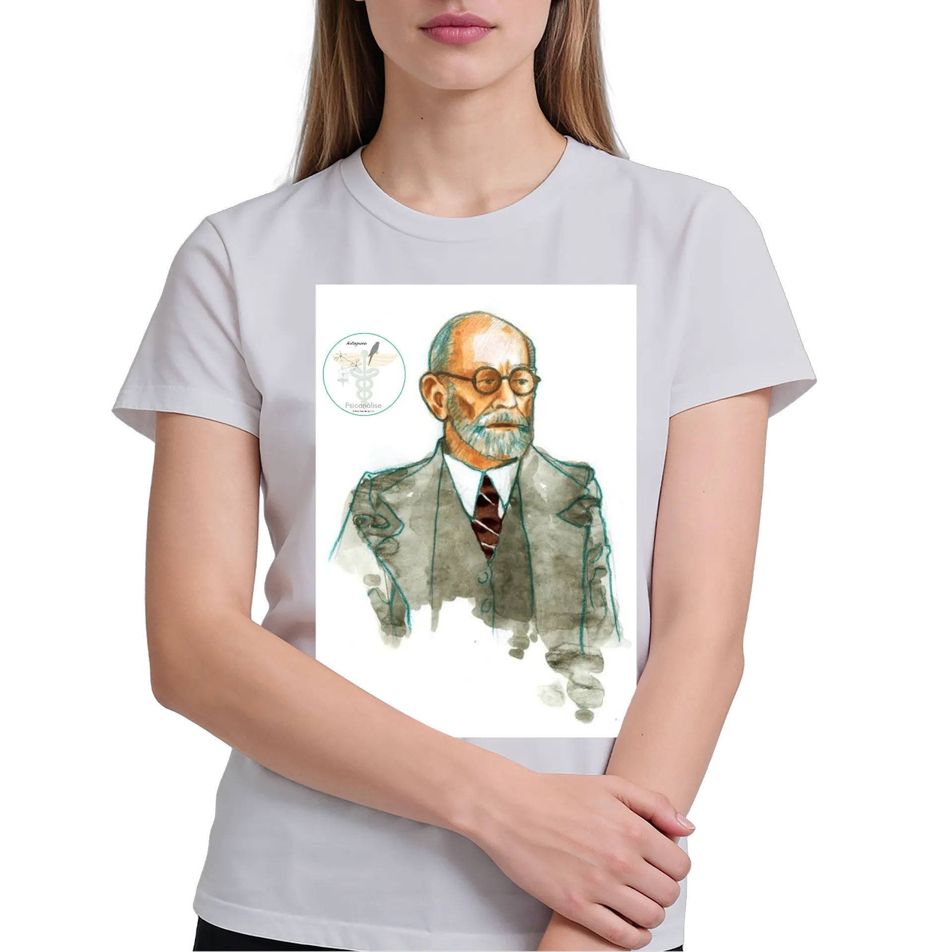 Camiseta Estampa Psicologia 100% Algodão - Imagem 4