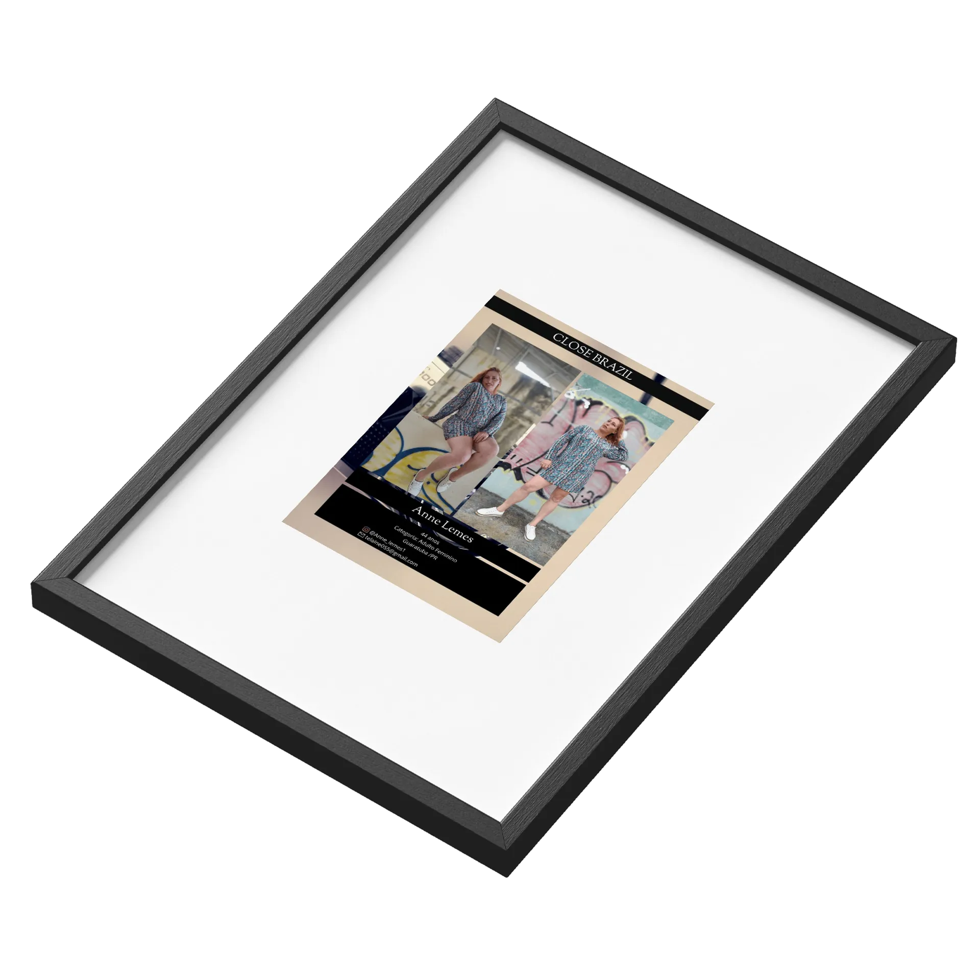 Quadro Retrato Fotográfico A3 MDF e Vidro - Imagem 3