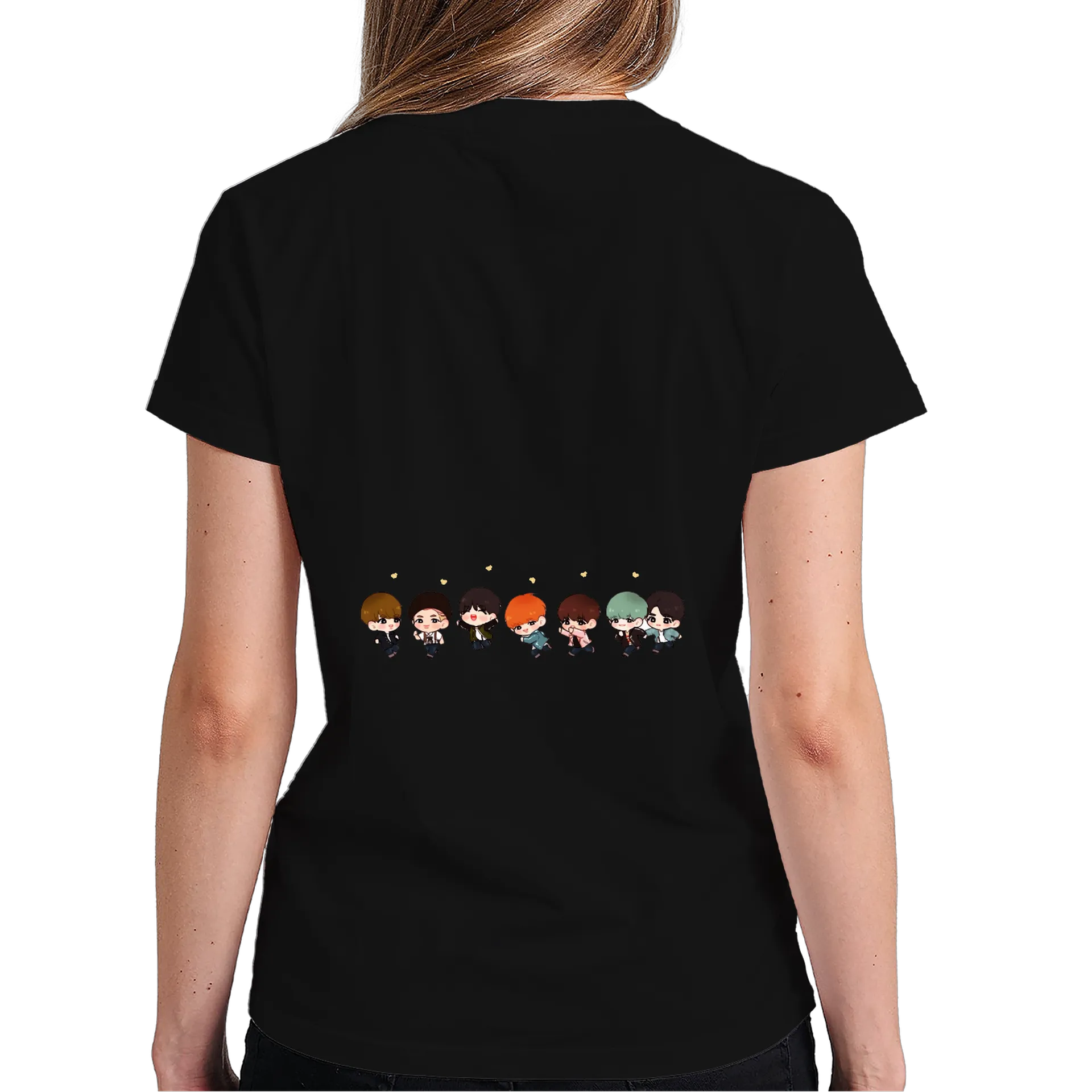 Camiseta Estampa Chibi Personagens Diversos 100% Algodão - Imagem 6