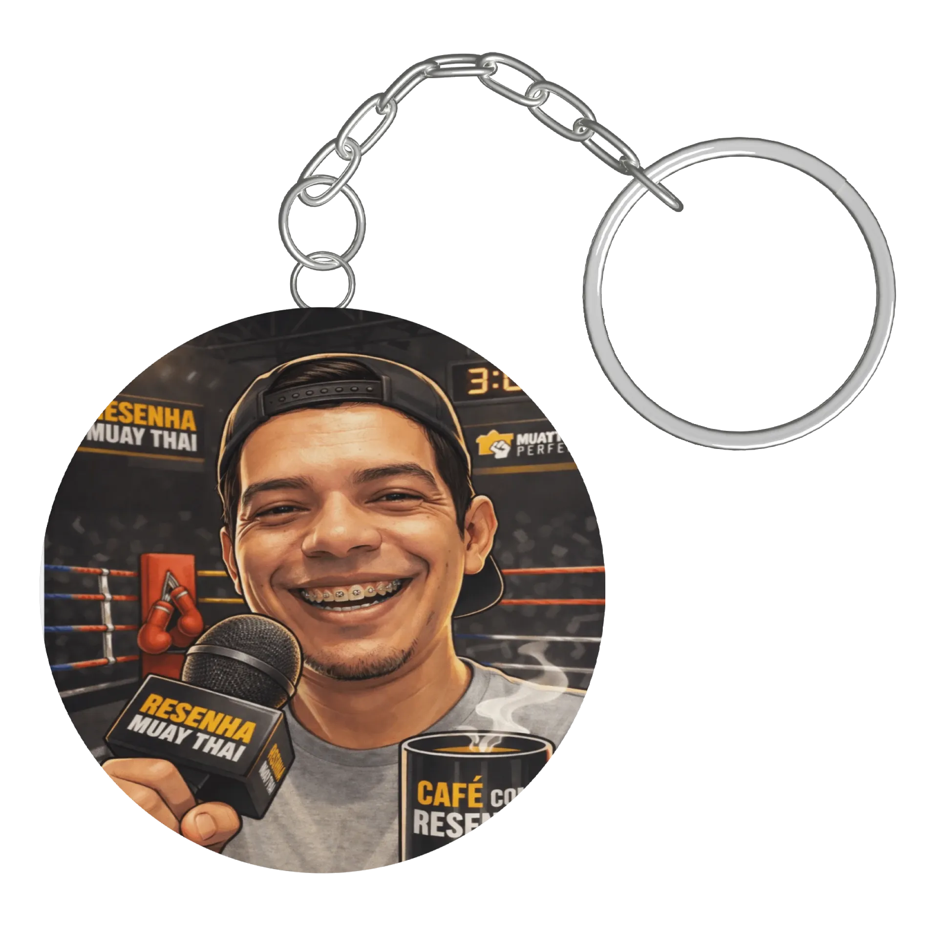 Chaveiro personalizado de resenhamuaythai