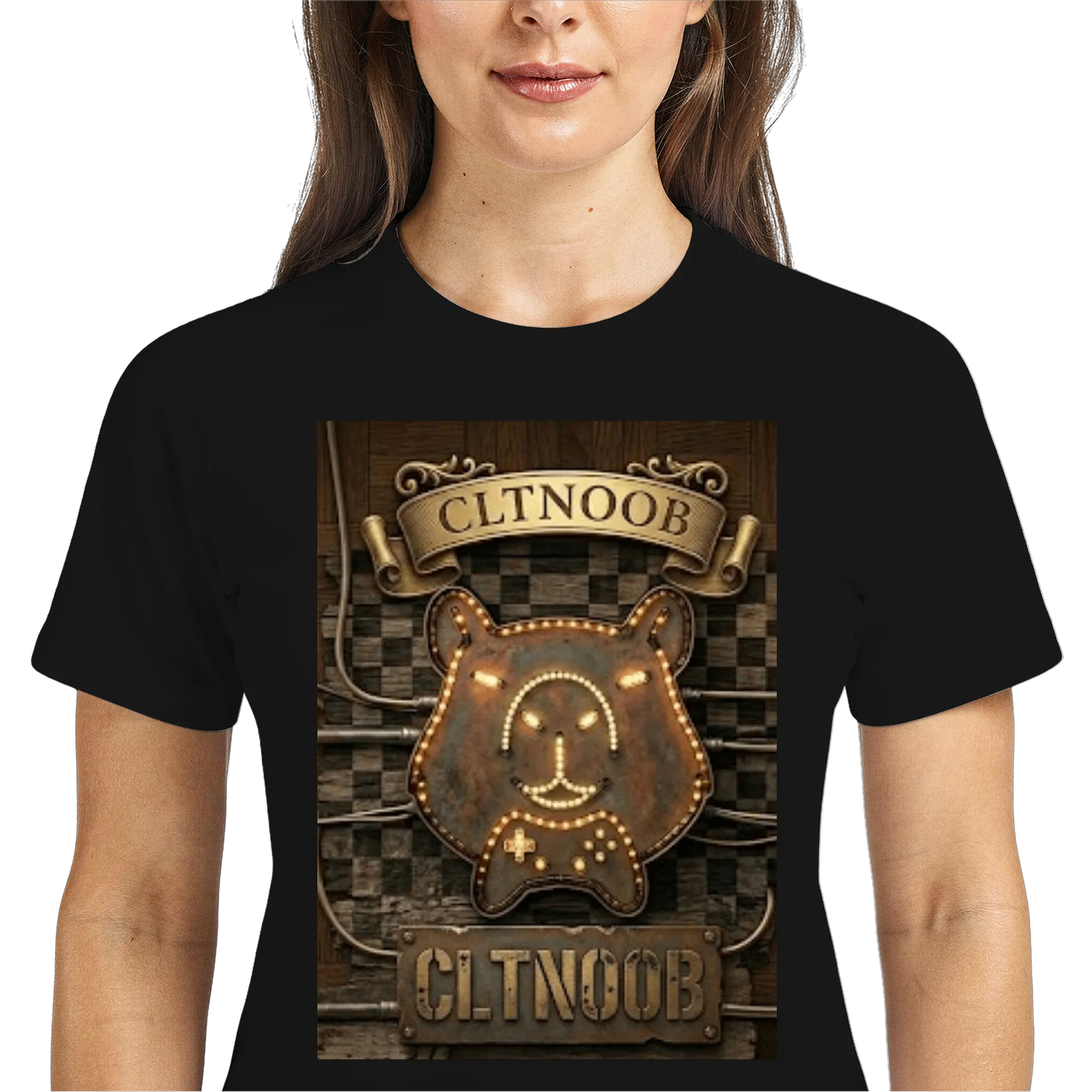 Camiseta Dry Fit Estampa Urso Gamer 100% Polyester - Imagem 3