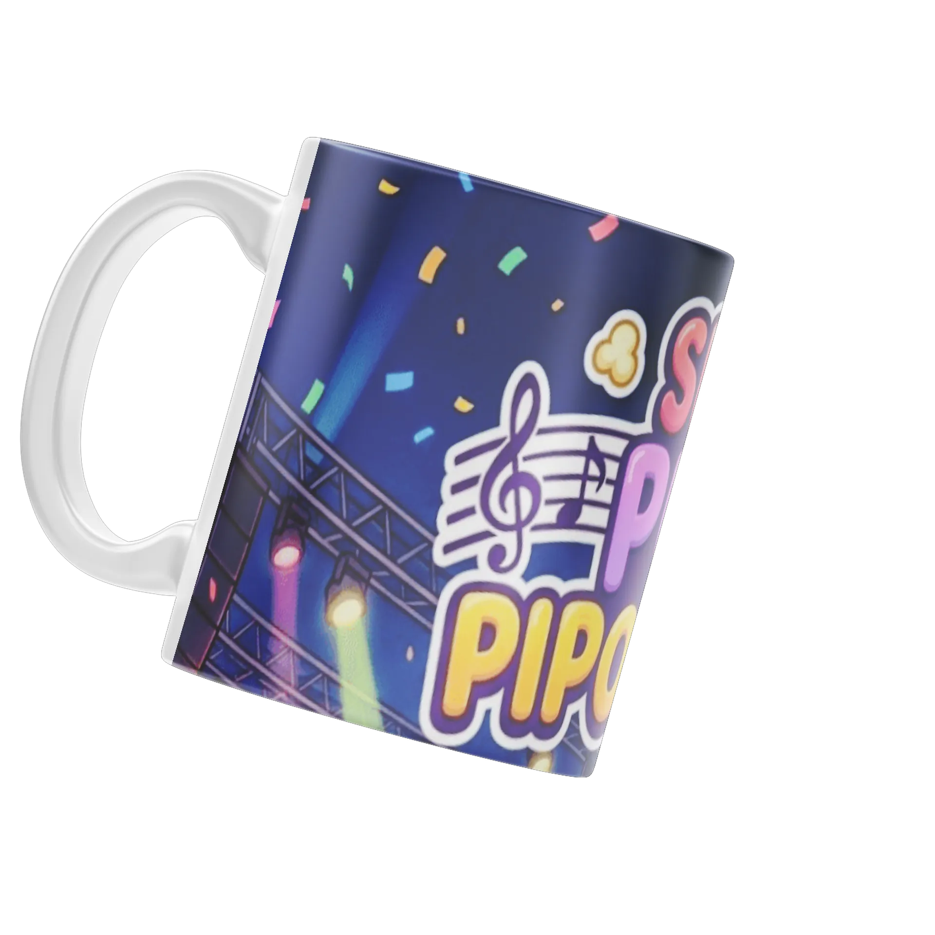Caneca Show Pula Pipoquinha Estampa Musical 325ml - Imagem 3