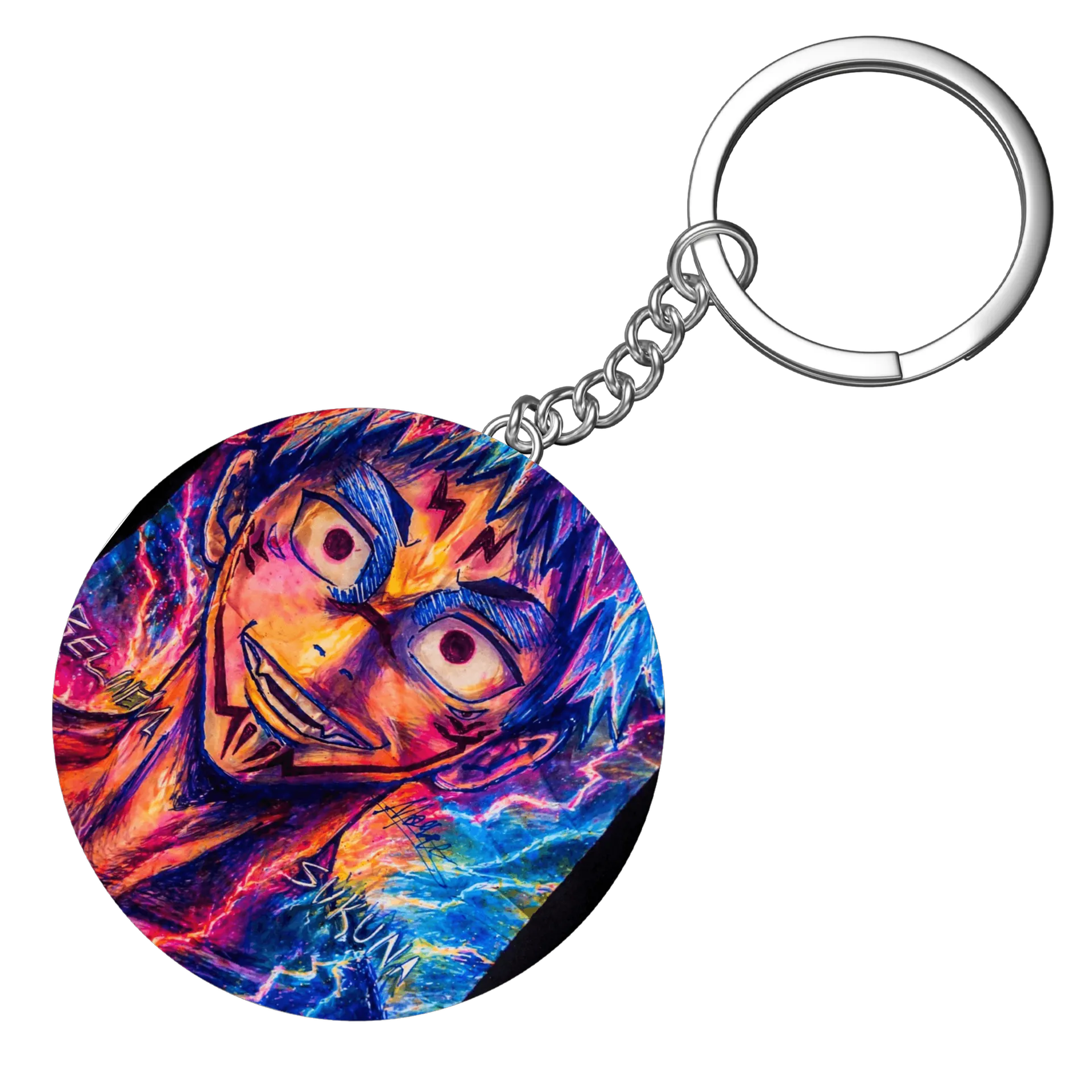 Chaveiro MDF Estampa Personagem Estilo Colorido - Imagem 4