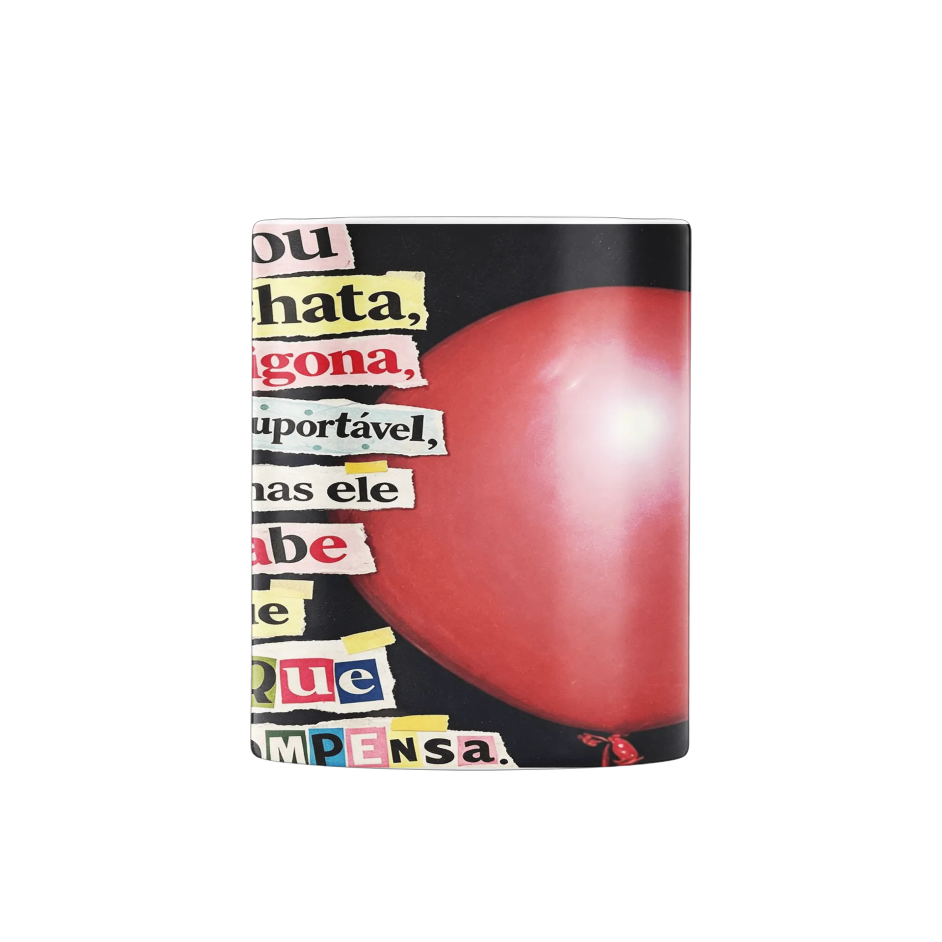 Caneca Letras Impressas 325ml Branco - Imagem 3