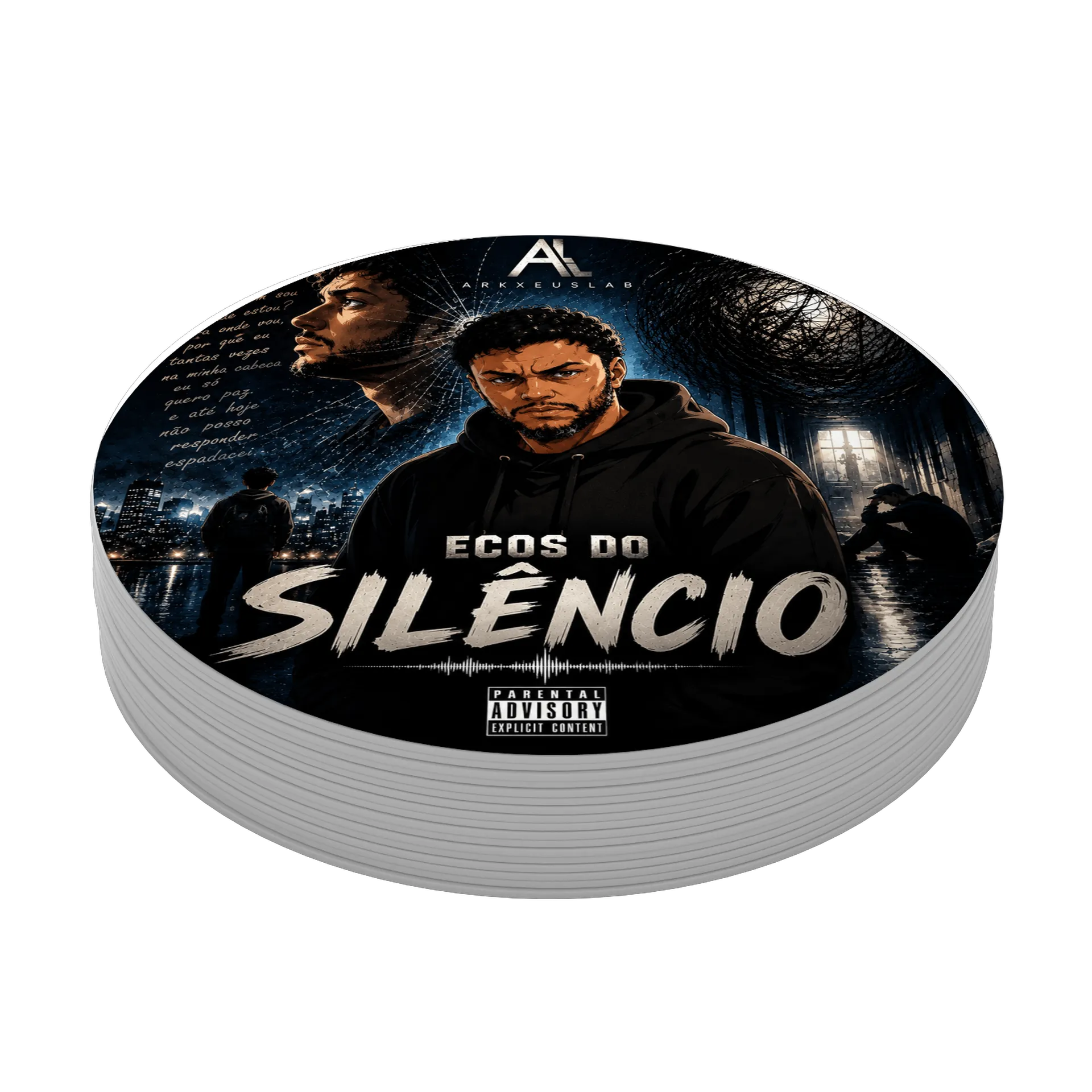 Porta-copos personalizado Ecos do Silêncio - Imagem 3