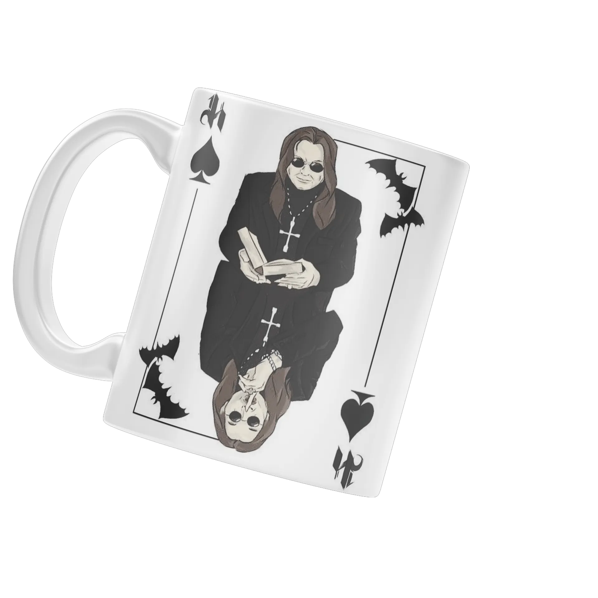 Caneca Porcelana Estampa Carta de Baralho 325ml - Imagem 3
