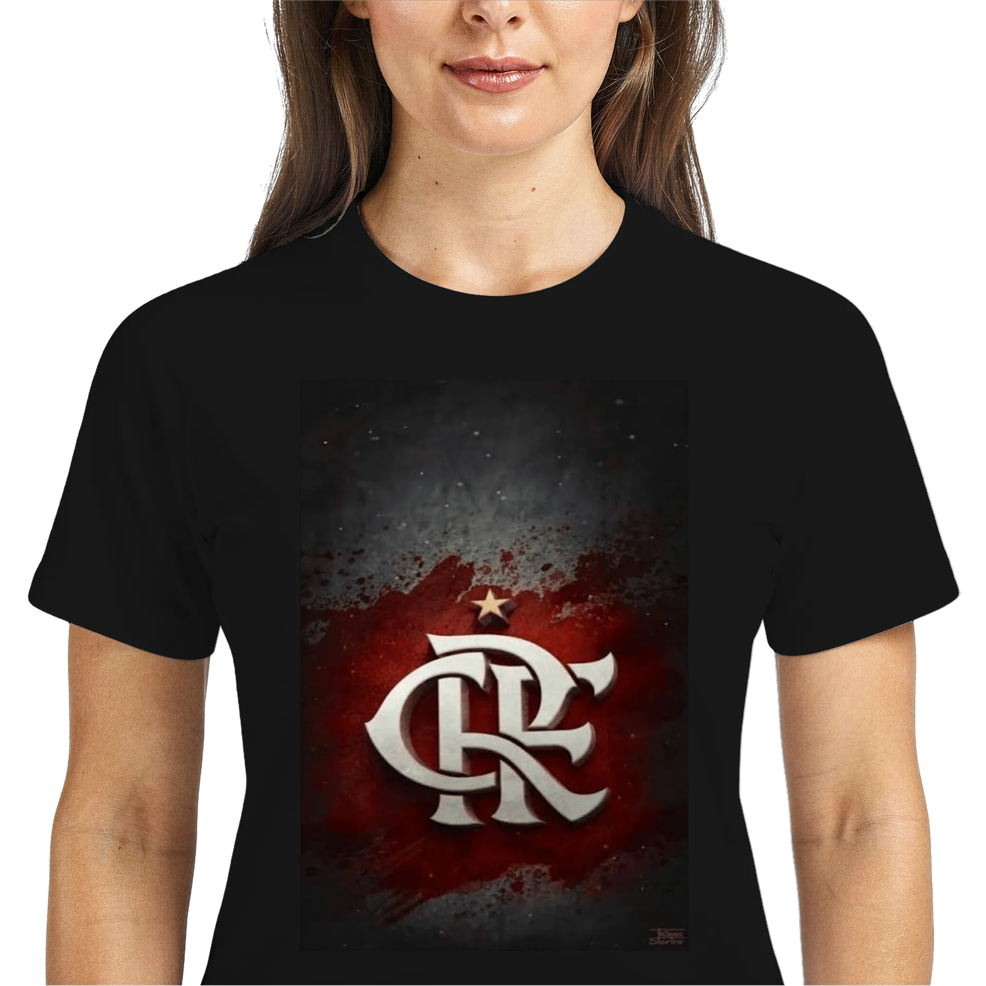 Camiseta Dry Fit Logo Tipográfico com Estrela Vermelha e - Imagem 3