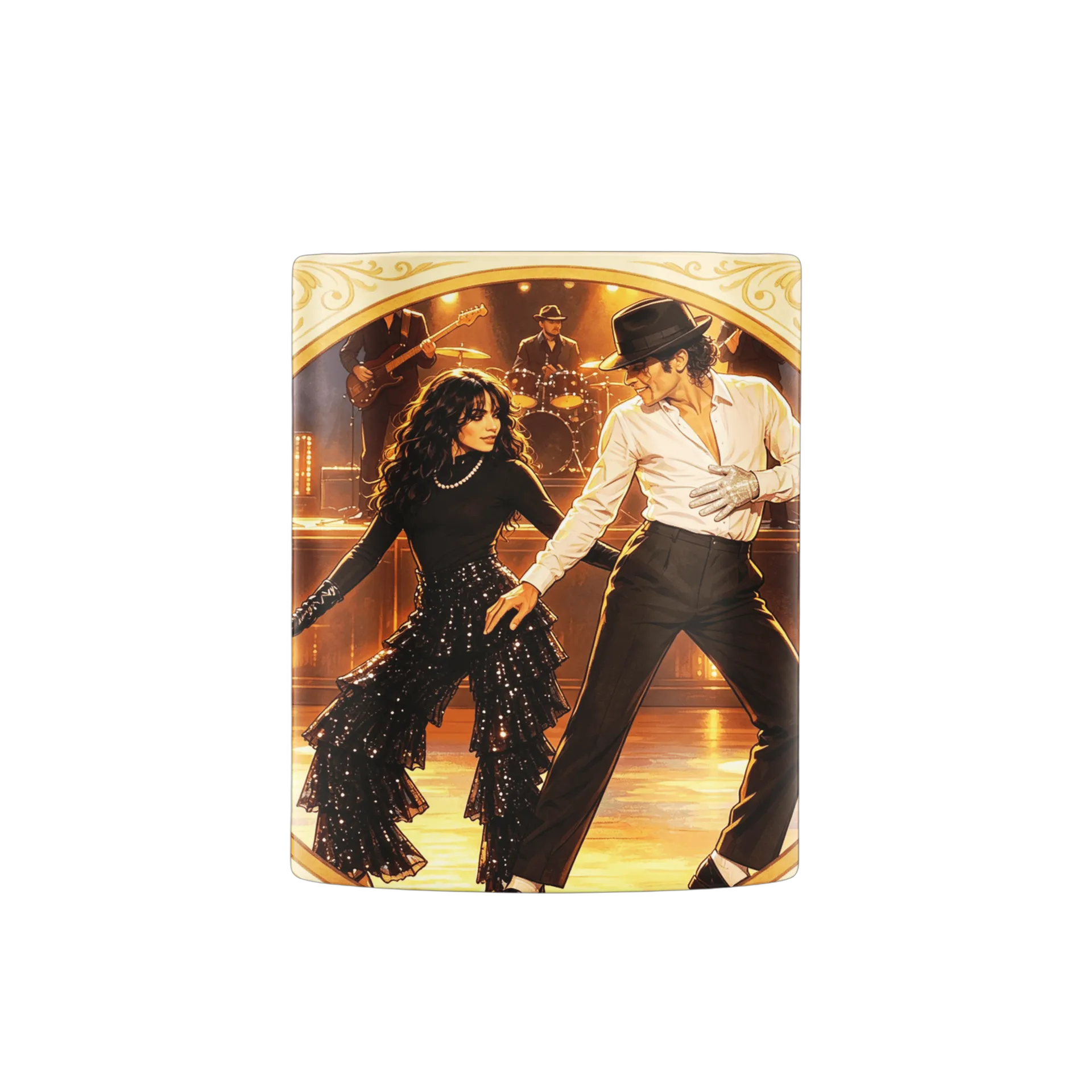 Caneca Silhuetas Dançando Jazz 325ml - Imagem 3