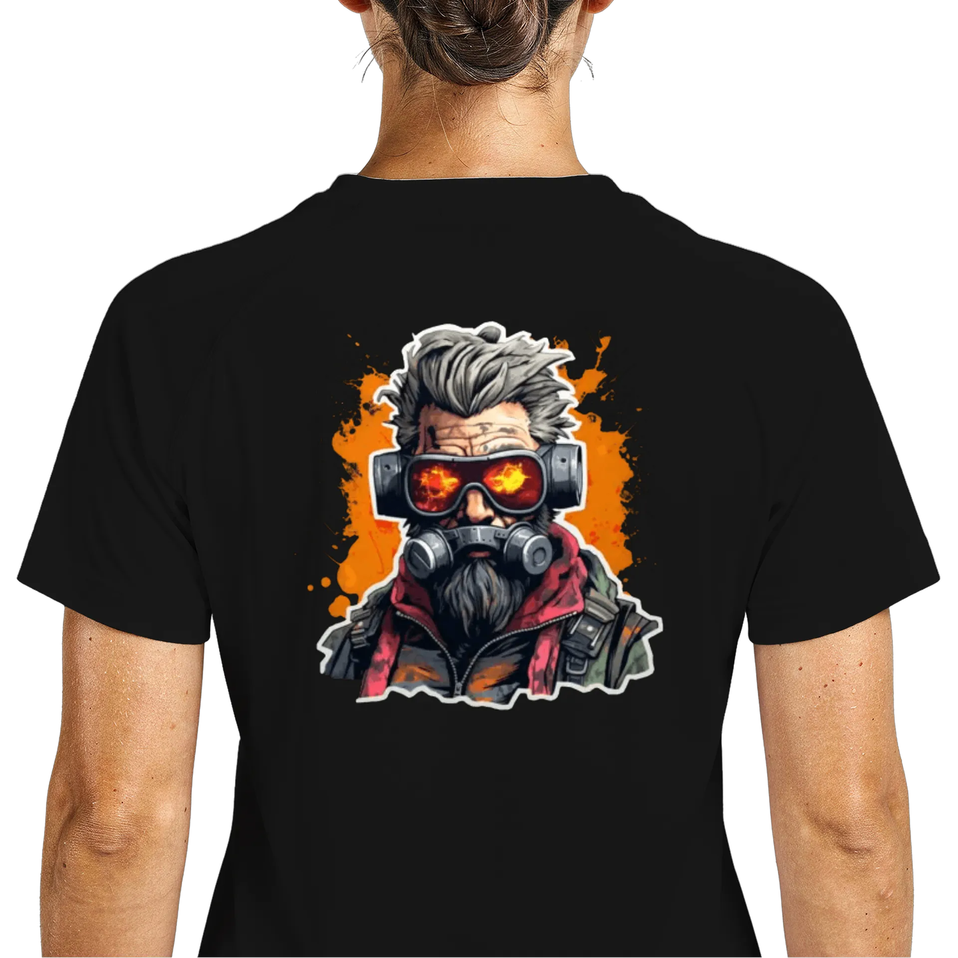 Camiseta Dry Fit Estampa Gamer Gas Mask Neon Black 100% - Imagem 5