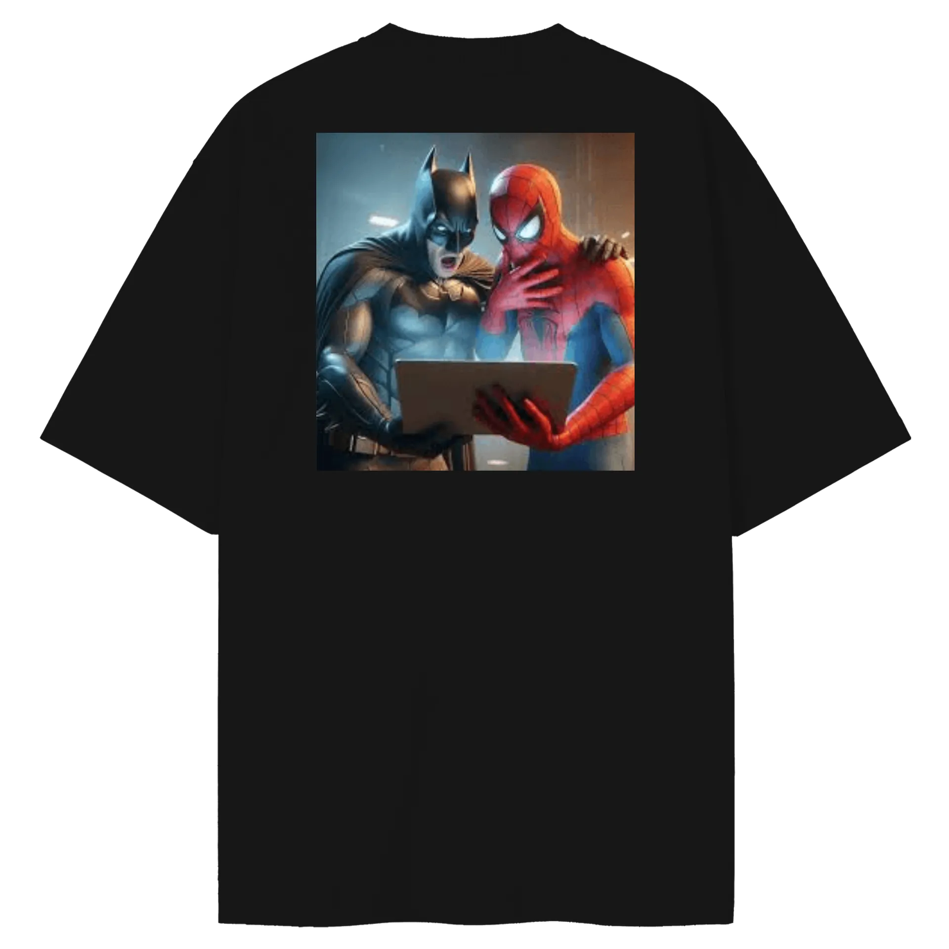Camiseta Oversized batman e homem aranha - Imagem 2