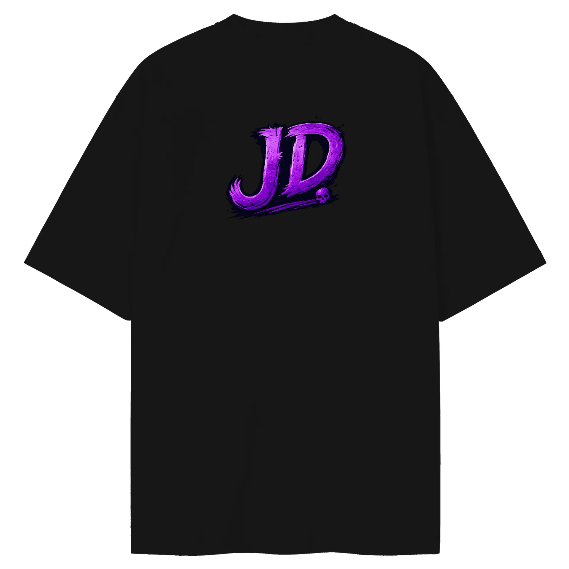 Camiseta Oversized Caveira Coroado Roxo - Imagem 2