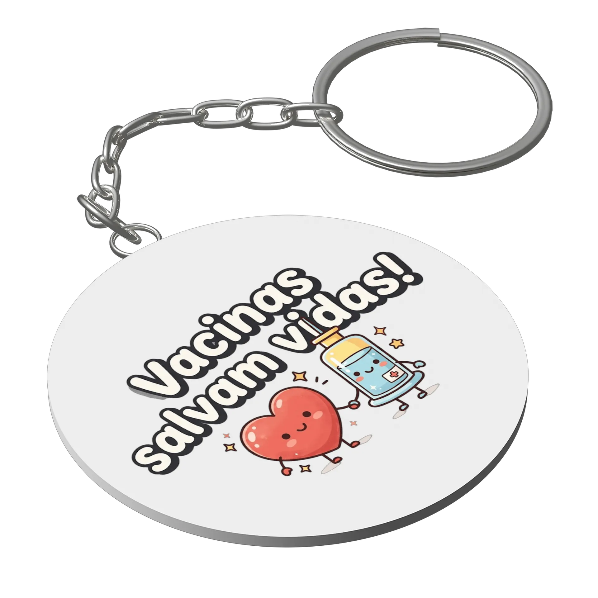 Chaveiro personalizado vacina - Imagem 1